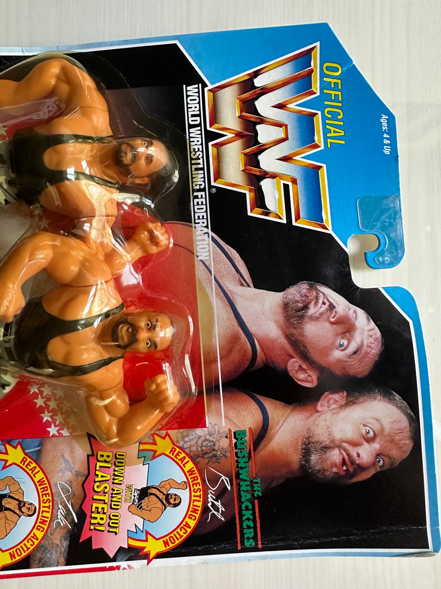 The Bushwhackers Series 2 WWF Hasbro MOC figure