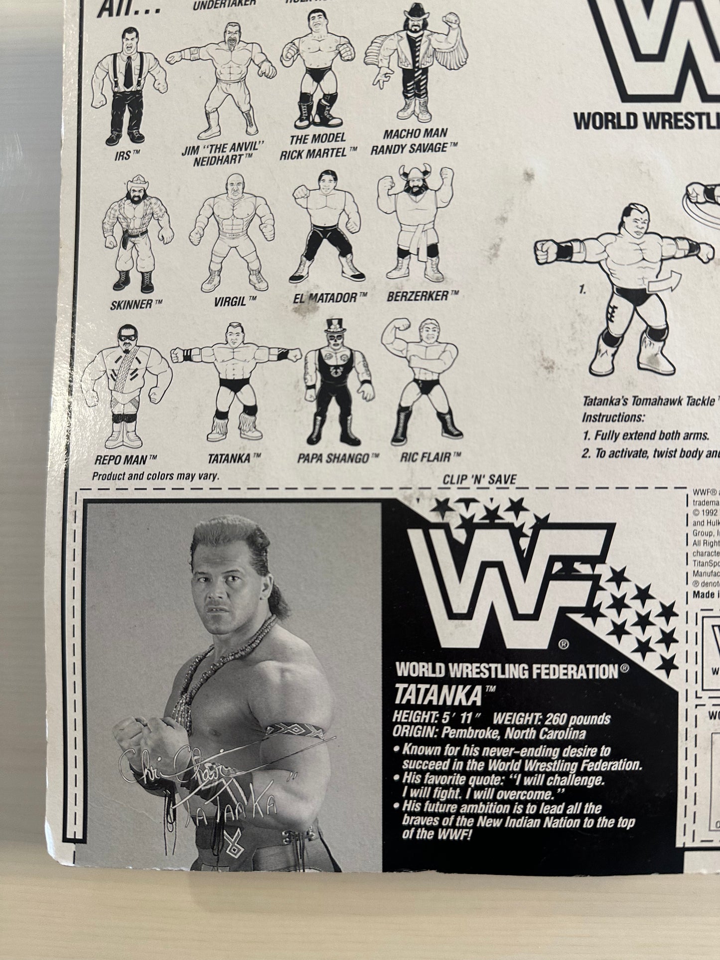 Tatanka Series 6 WWF Hasbro