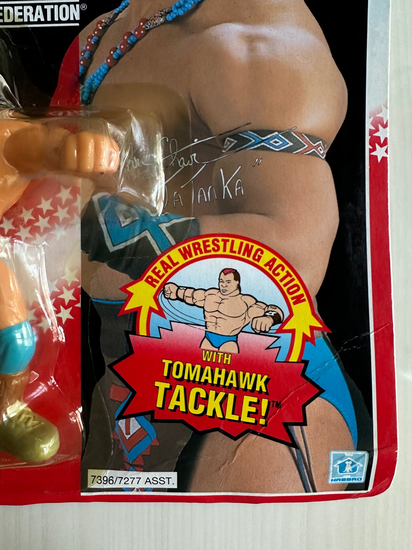 Tatanka Series 6 WWF Hasbro MOC figure