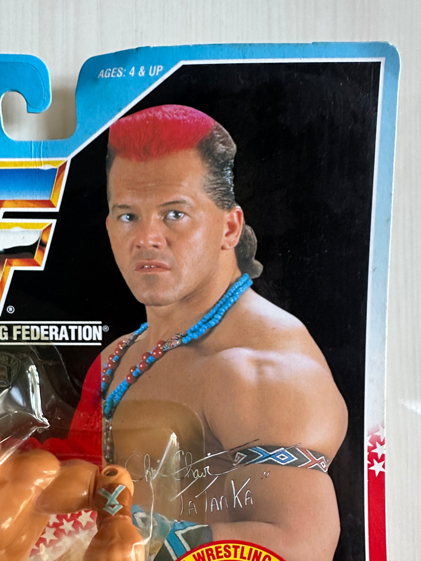 Tatanka Series 6 WWF Hasbro MOC figure