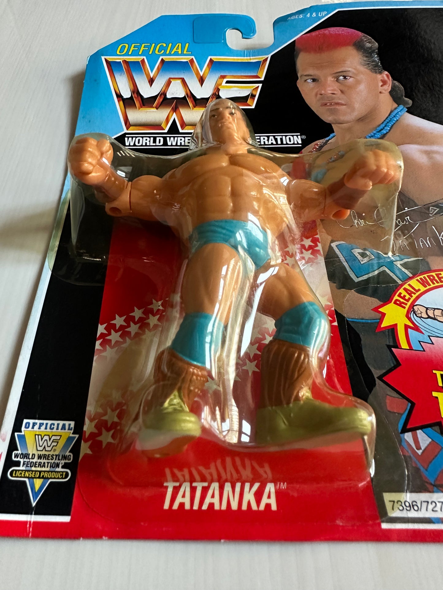 Tatanka Series 6 WWF Hasbro MOC figure