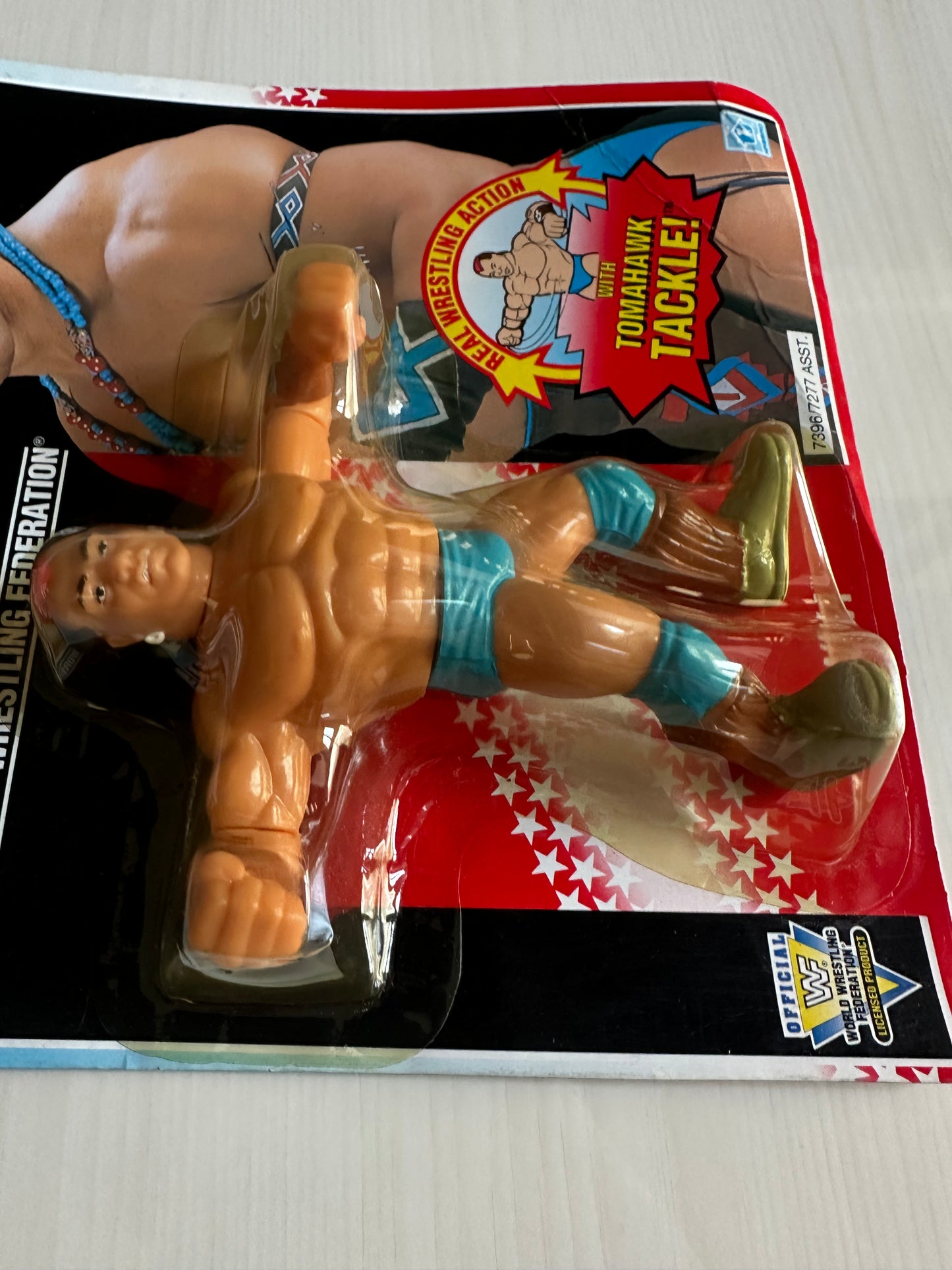 Tatanka Series 6 WWF Hasbro MOC figure