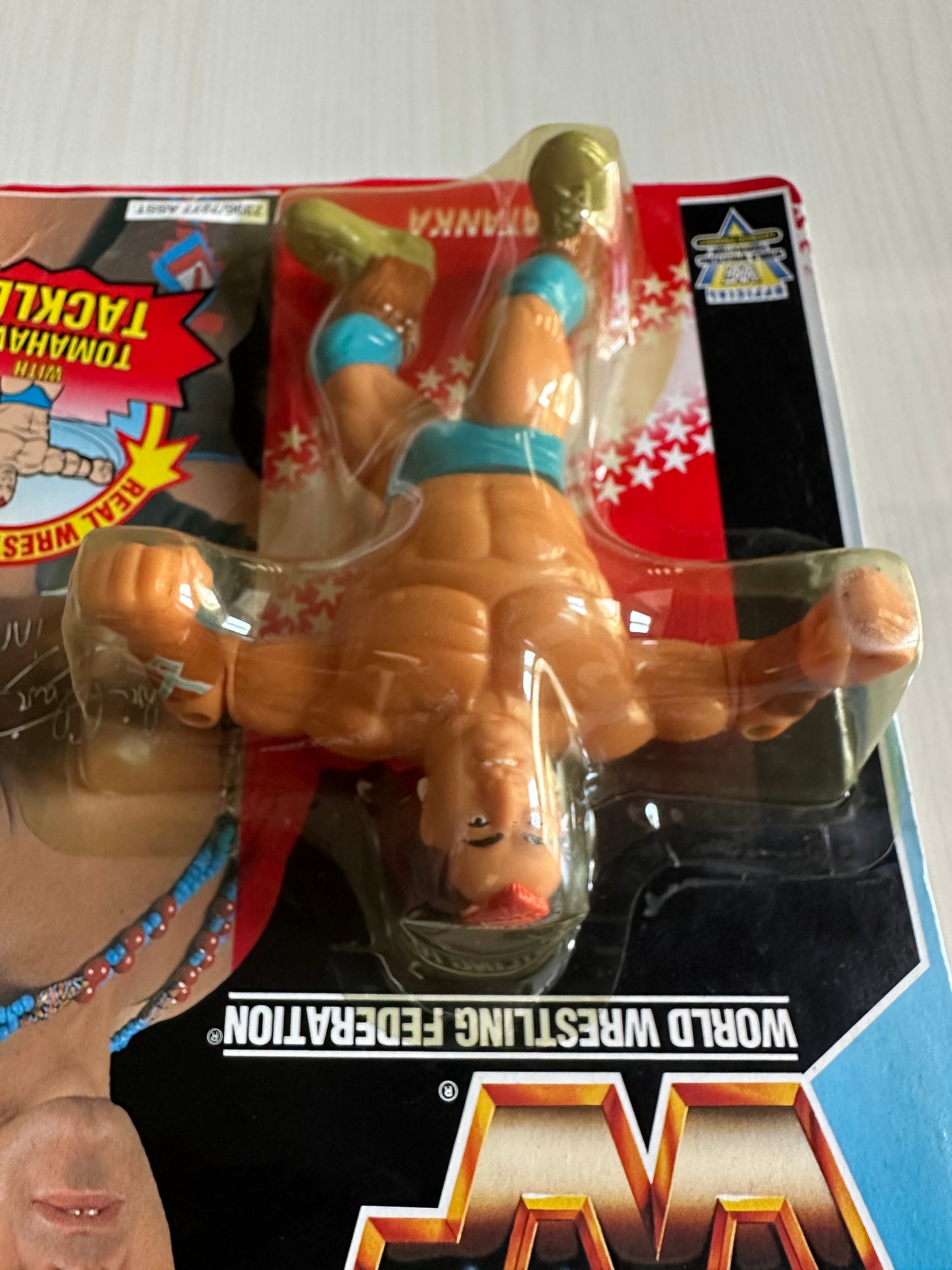 Tatanka Series 6 WWF Hasbro MOC figure