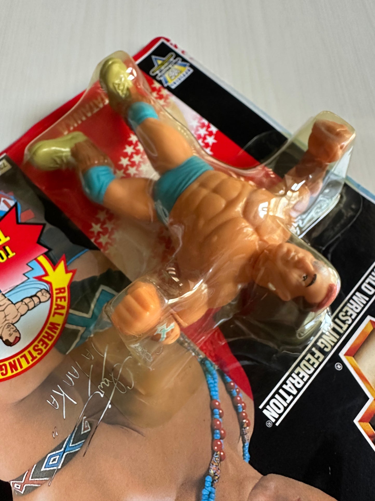 Tatanka Series 6 WWF Hasbro MOC figure
