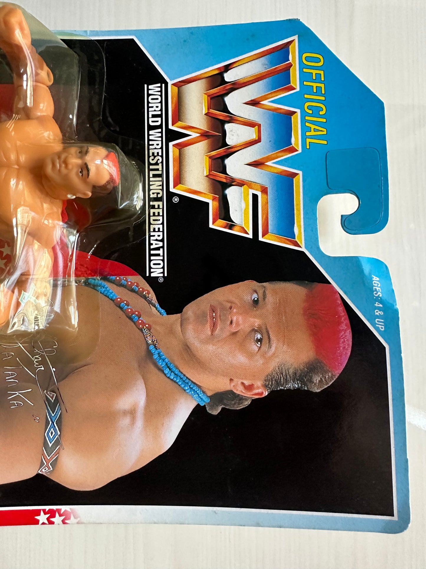 Tatanka Series 6 WWF Hasbro MOC figure
