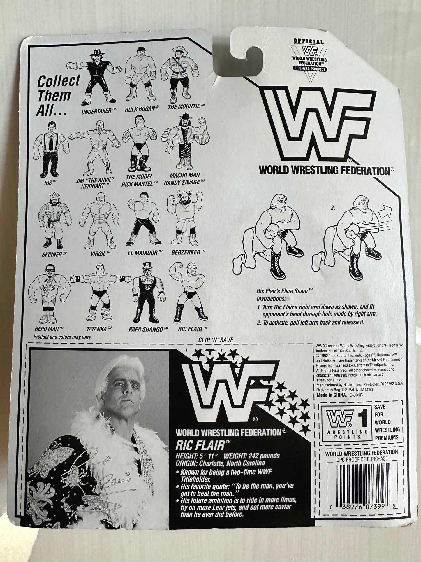 Ric Flair Series 6 WWF Hasbro MOC figure
