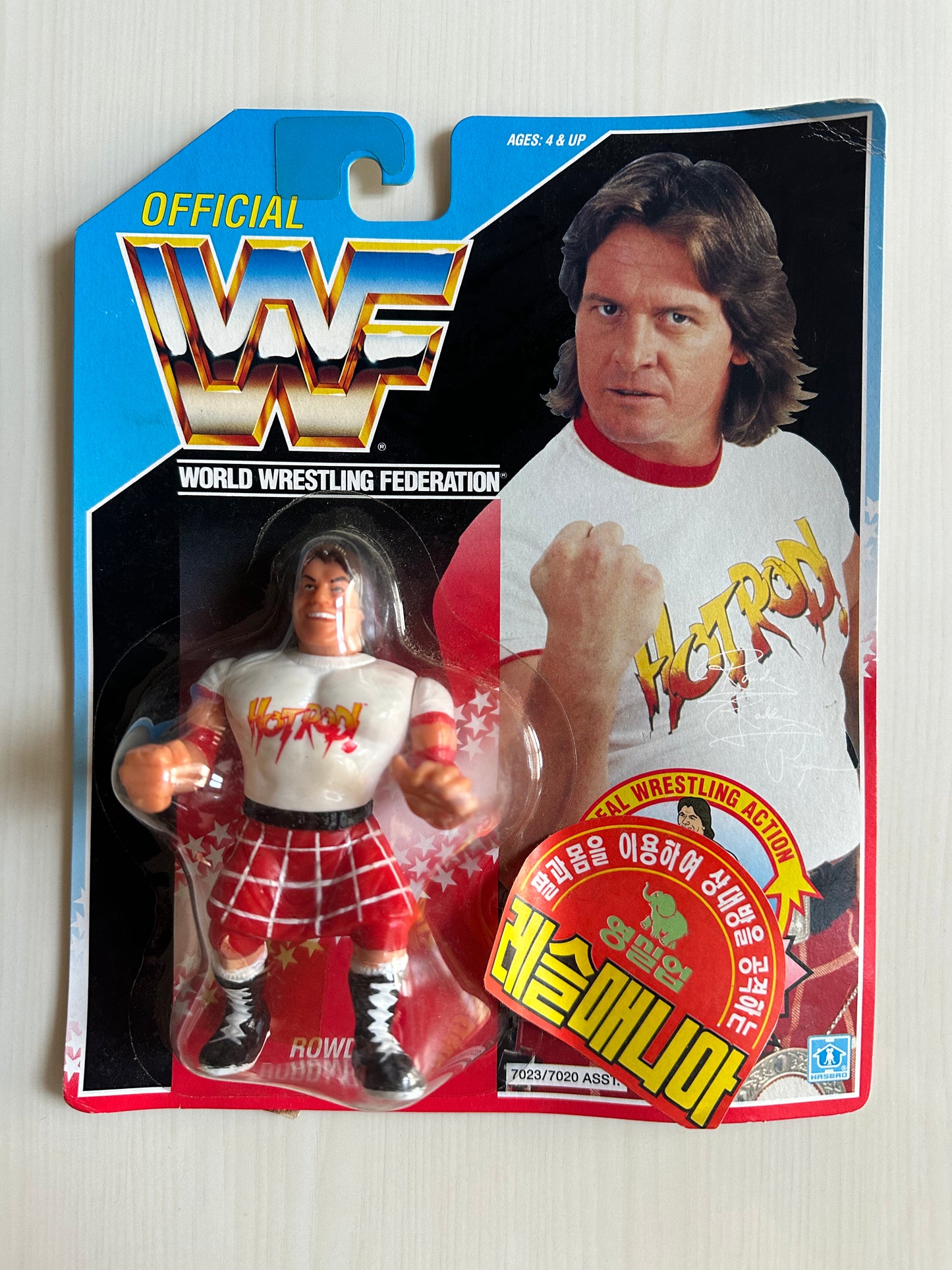 Rowdy Roddy Piper Series 2 WWF Hasbro MOC Korean variant
