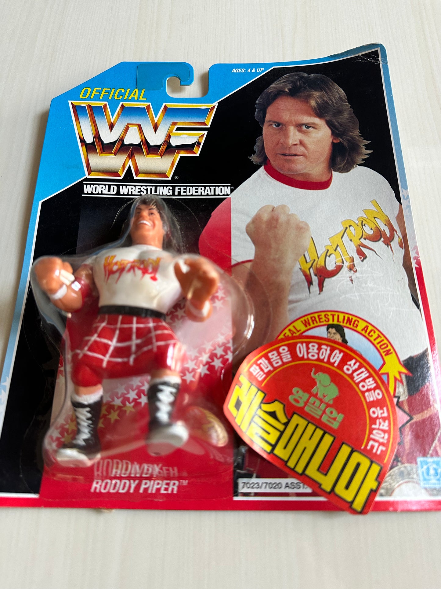 Rowdy Roddy Piper Series 2 WWF Hasbro MOC Korean variant