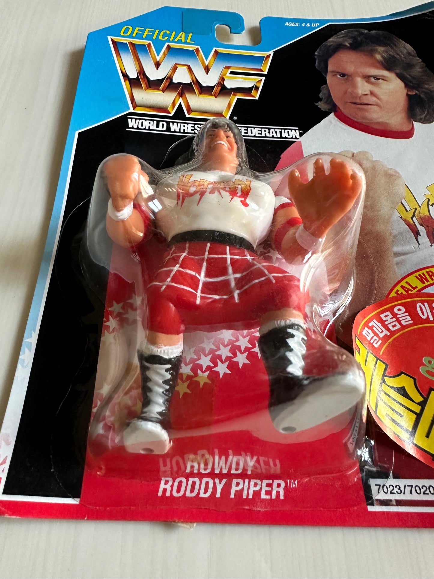 Rowdy Roddy Piper Series 2 WWF Hasbro MOC Korean variant