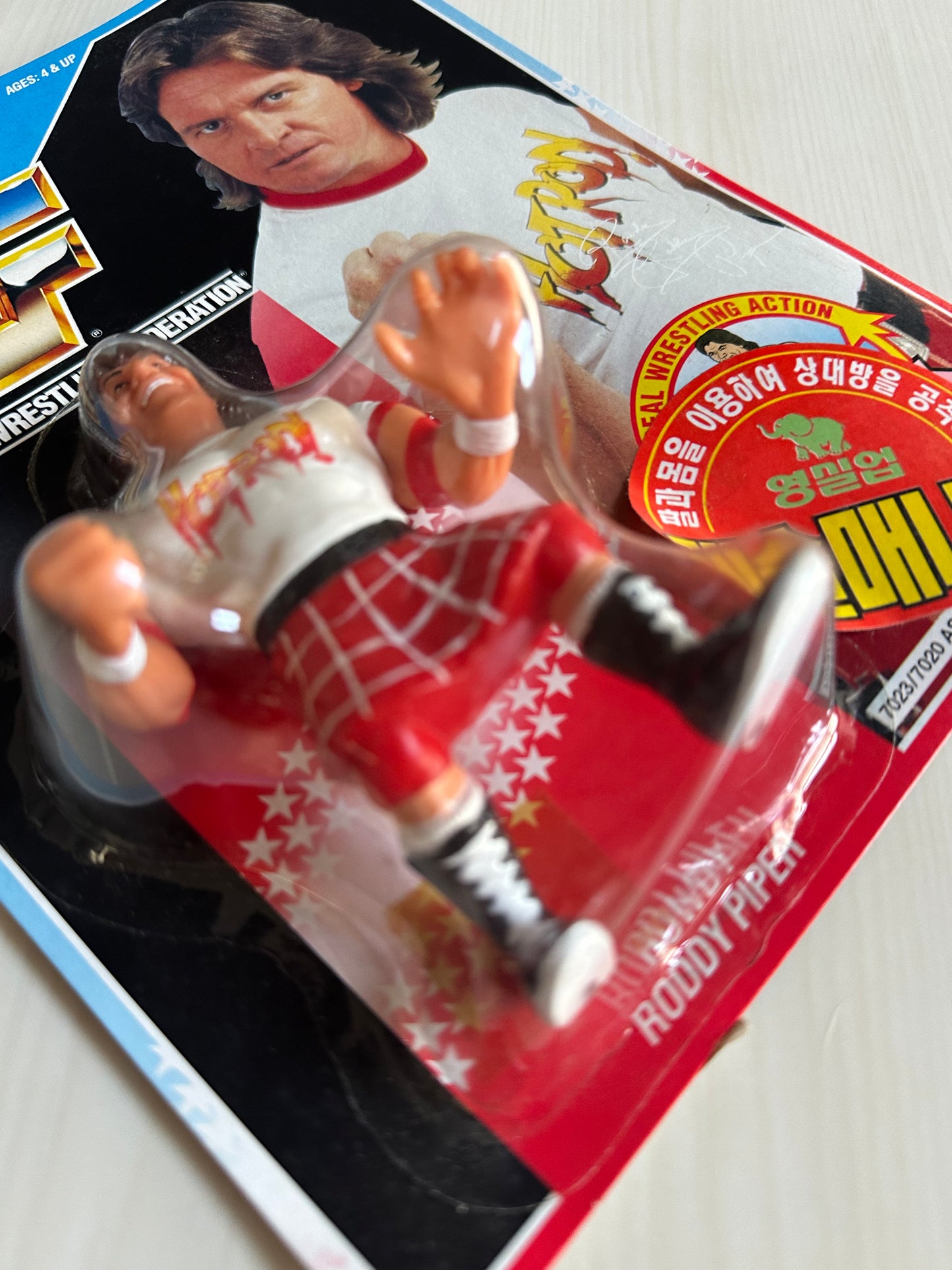 Rowdy Roddy Piper Series 2 WWF Hasbro MOC Korean variant
