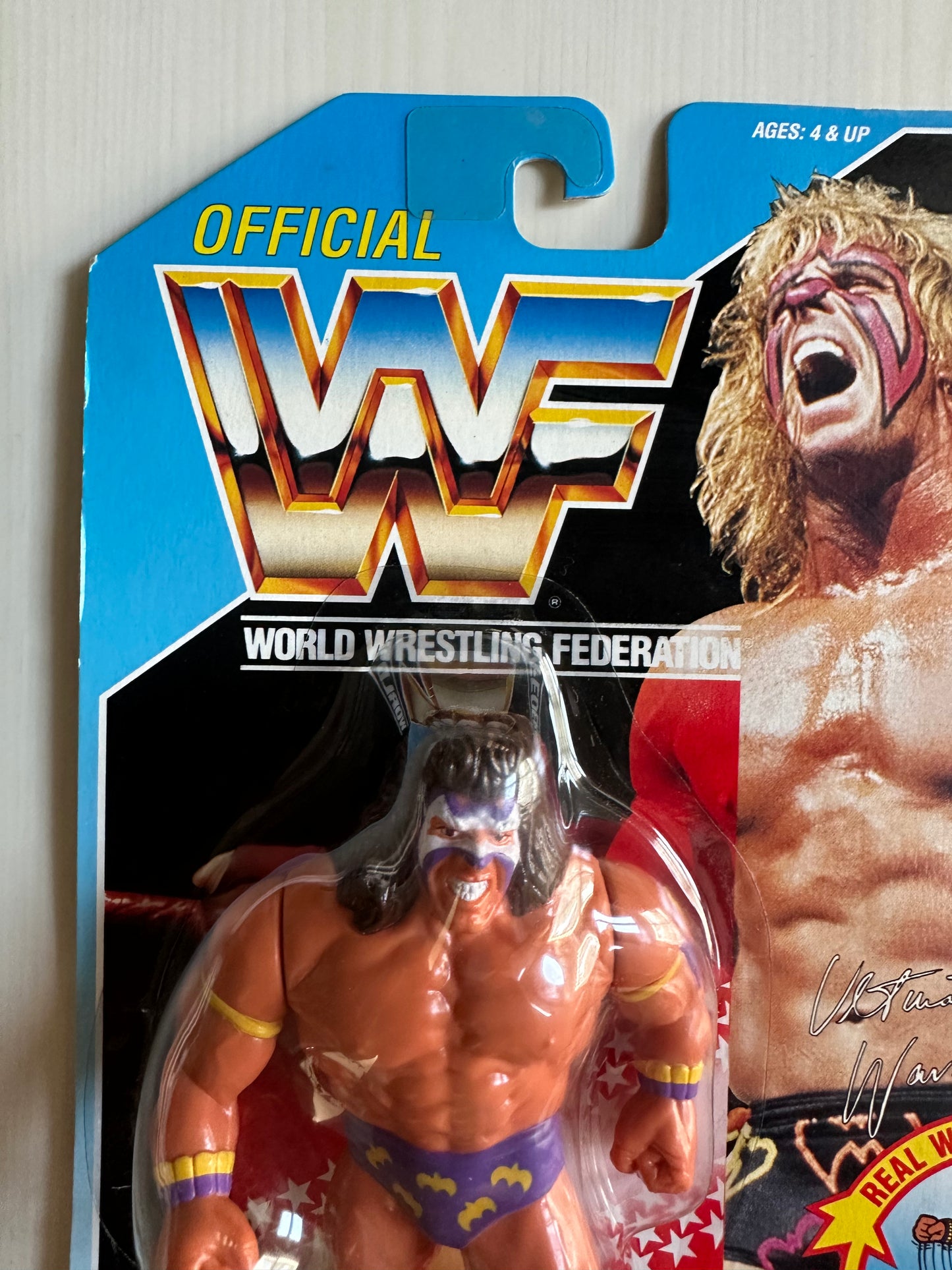 Ultimate Warrior Series 3 WWF Hasbro MOC figure