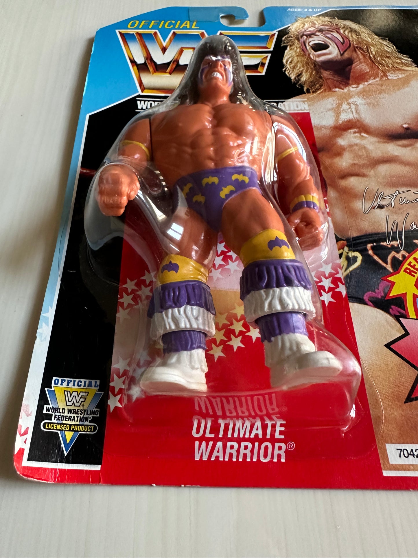 Ultimate Warrior Series 3 WWF Hasbro MOC figure