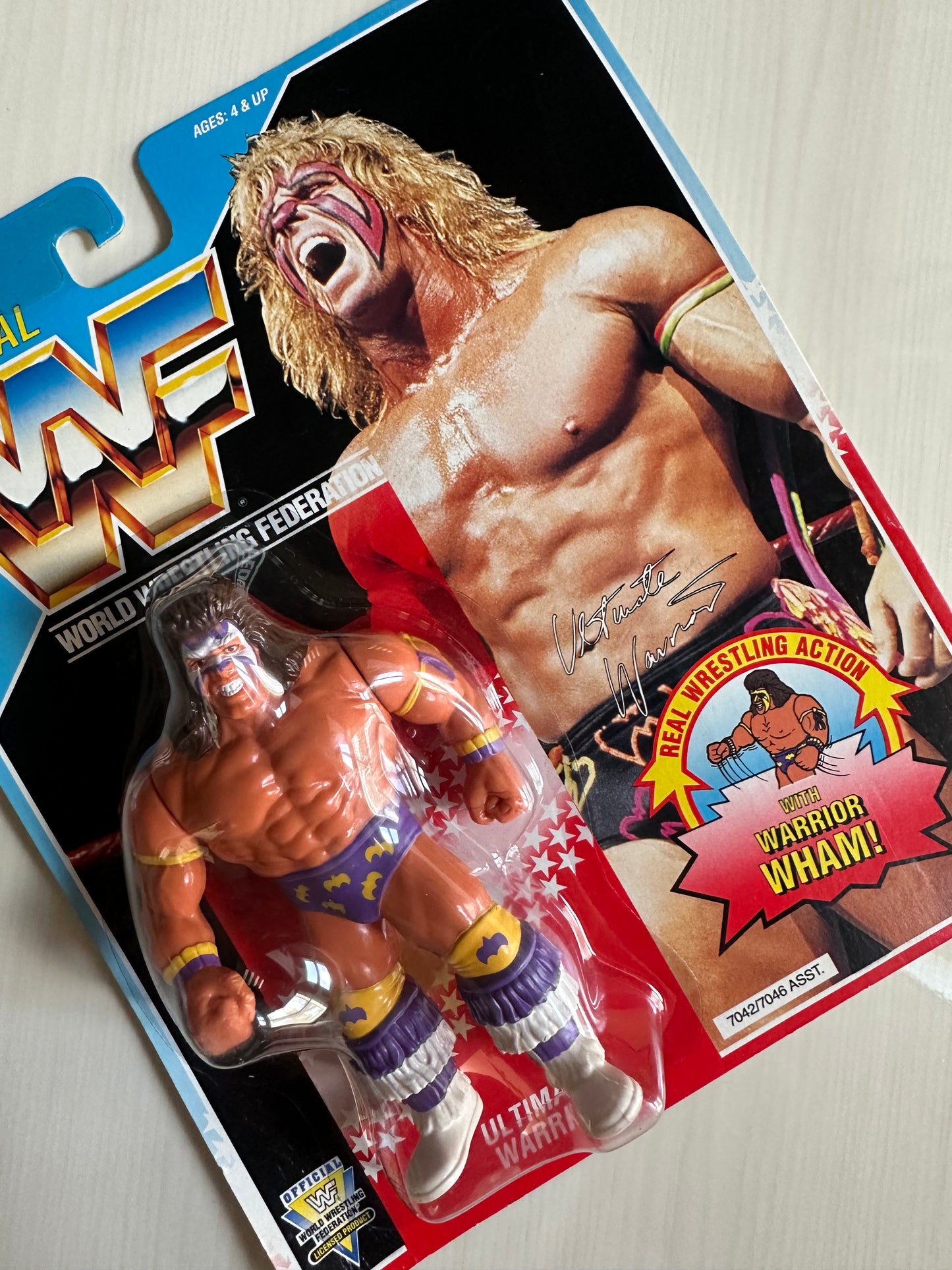 Ultimate Warrior Series 3 WWF Hasbro MOC figure