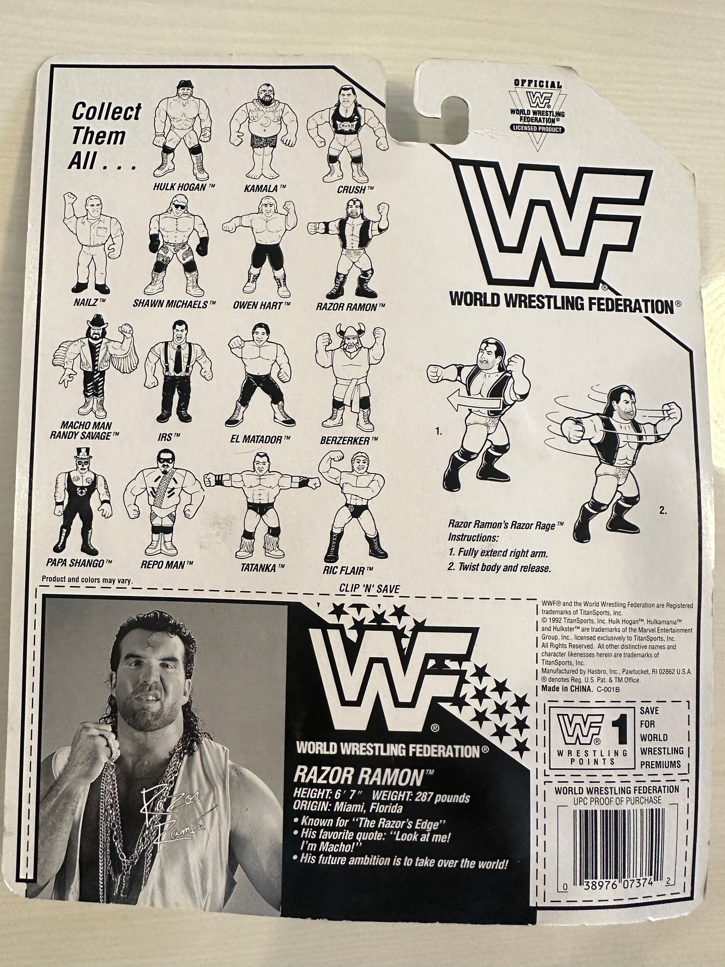 Razor Ramon Series 7 WWF Hasbro