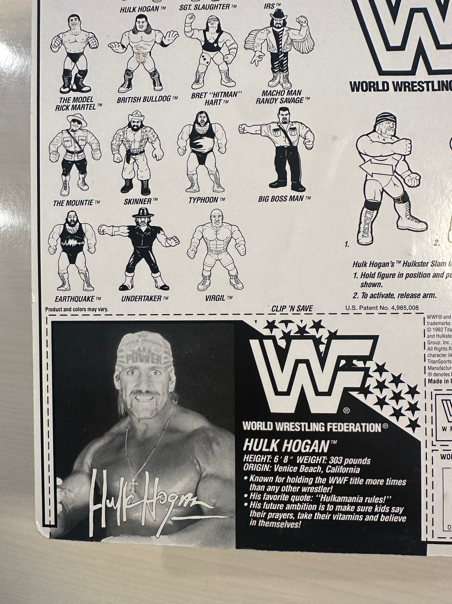 Hulk Hogan Series 5 WWF Hasbro