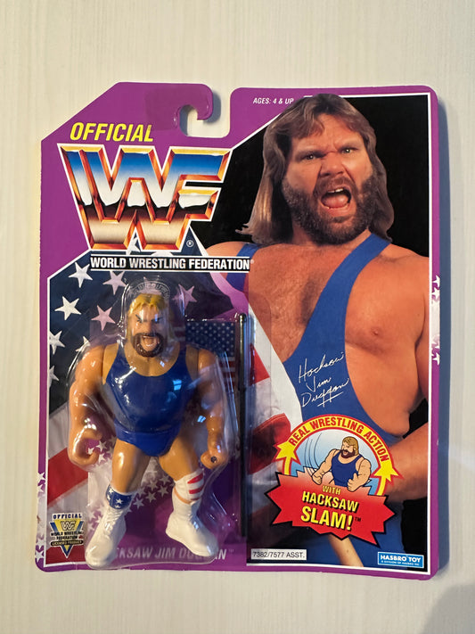 Hacksaw Jim Duggan Series 9 WWF Hasbro MOC figure