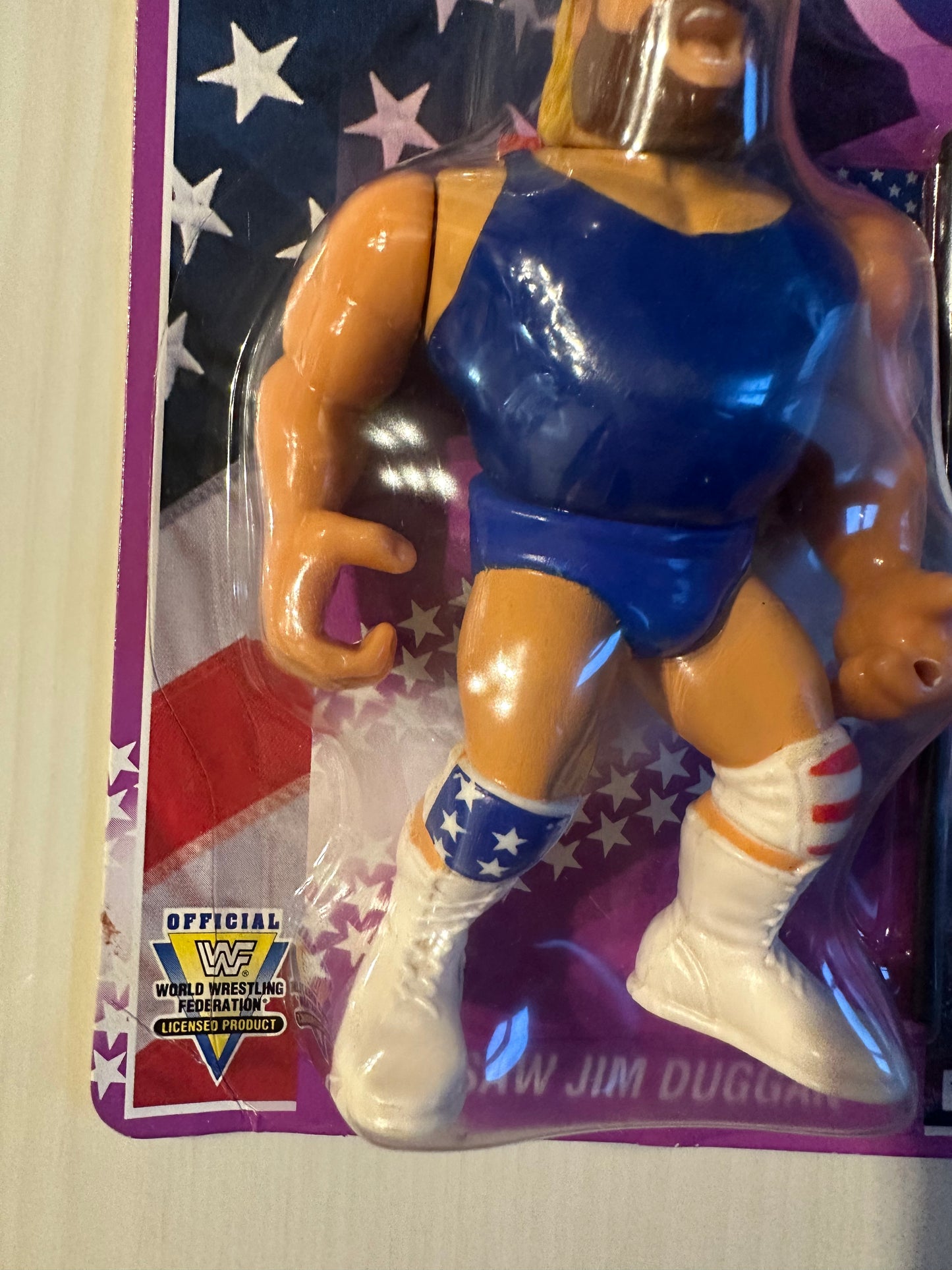 Hacksaw Jim Duggan Series 9 WWF Hasbro MOC figure