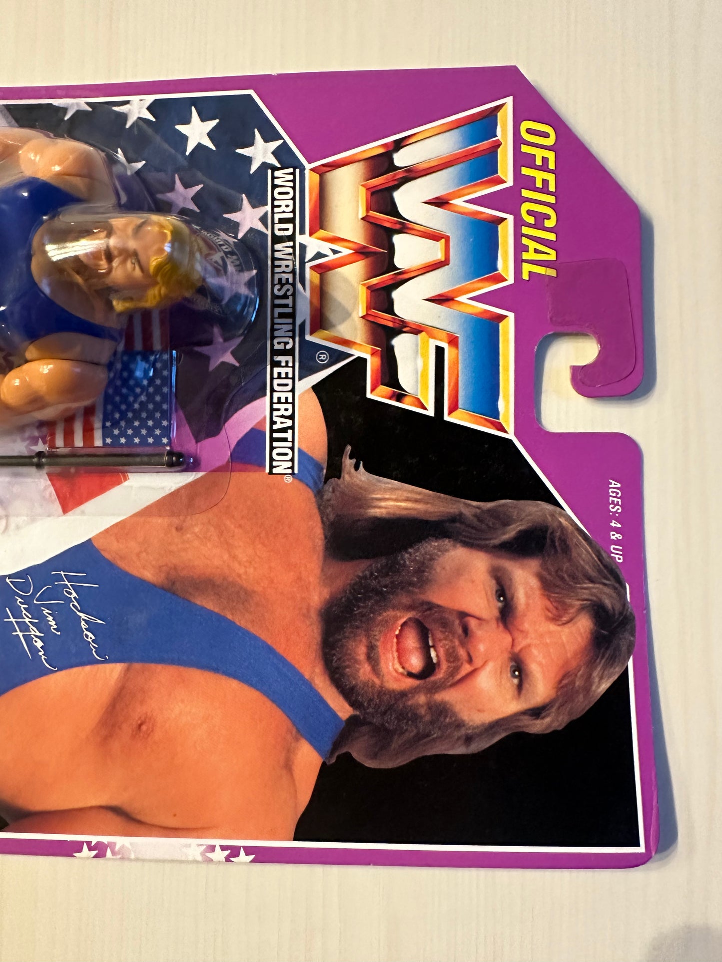 Hacksaw Jim Duggan Series 9 WWF Hasbro MOC figure