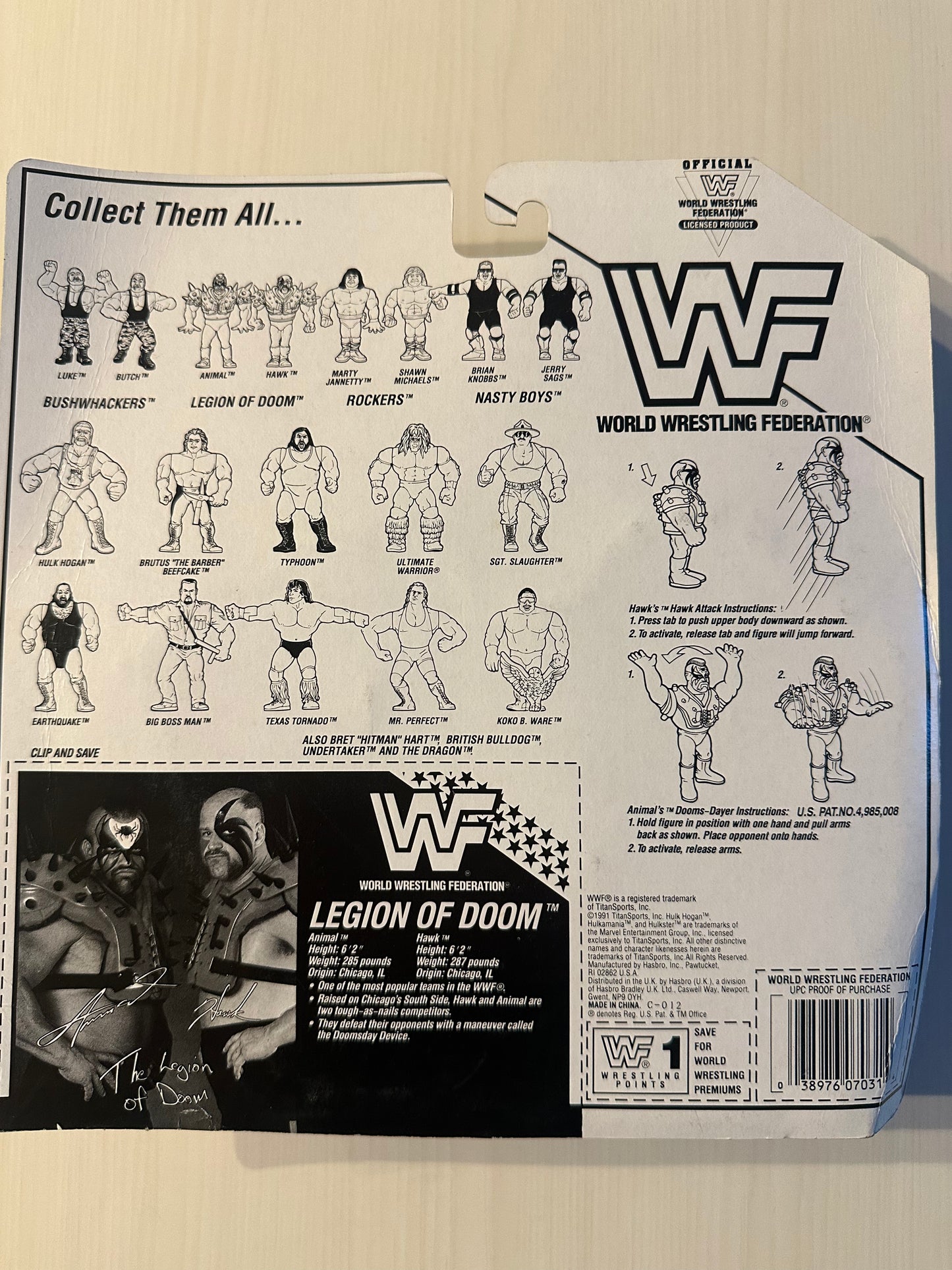 The Legion of Doom Series 2 WWF Hasbro MOC figure
