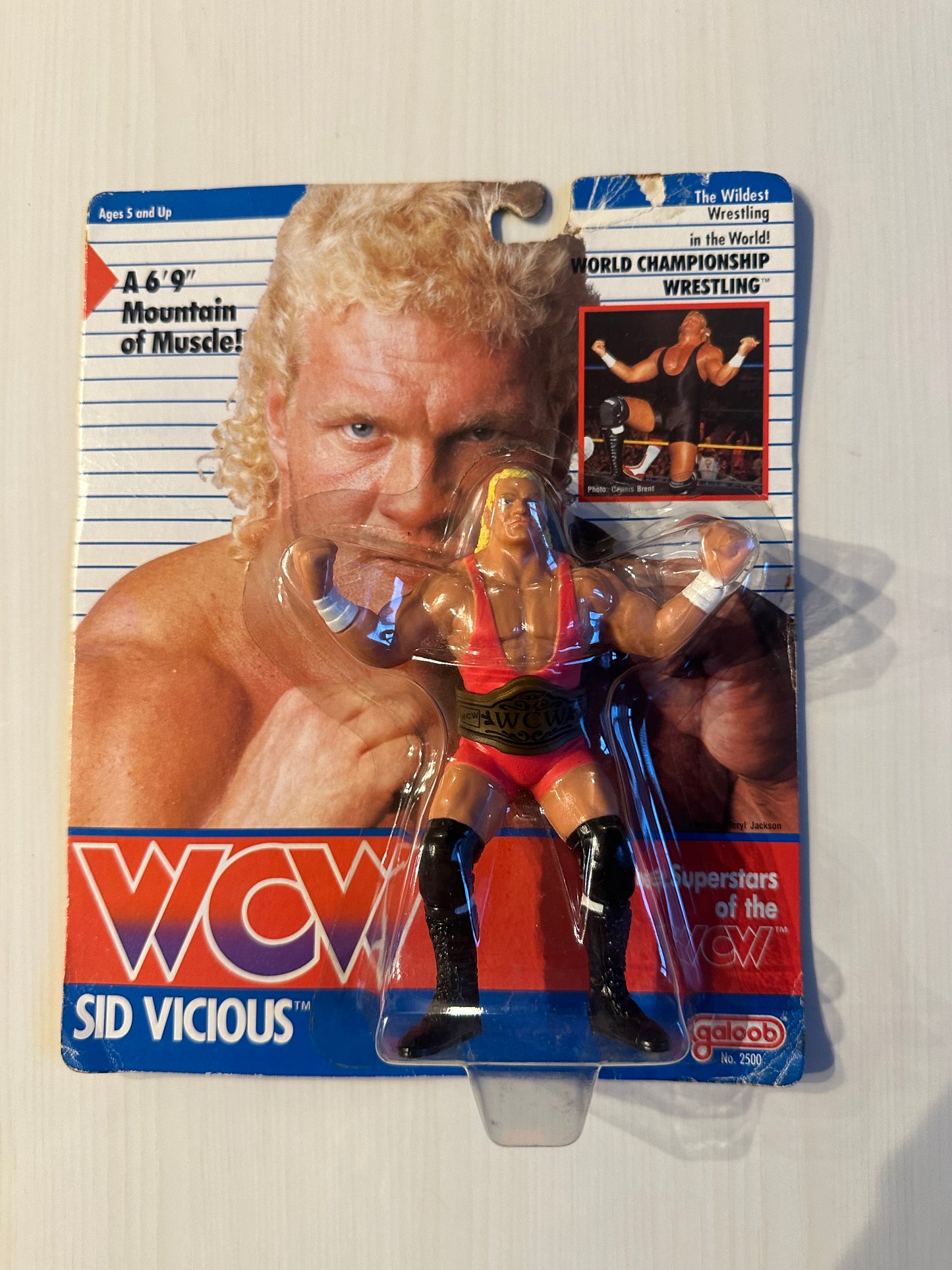 Sid Vicious WCW Galoob UK Exclusive