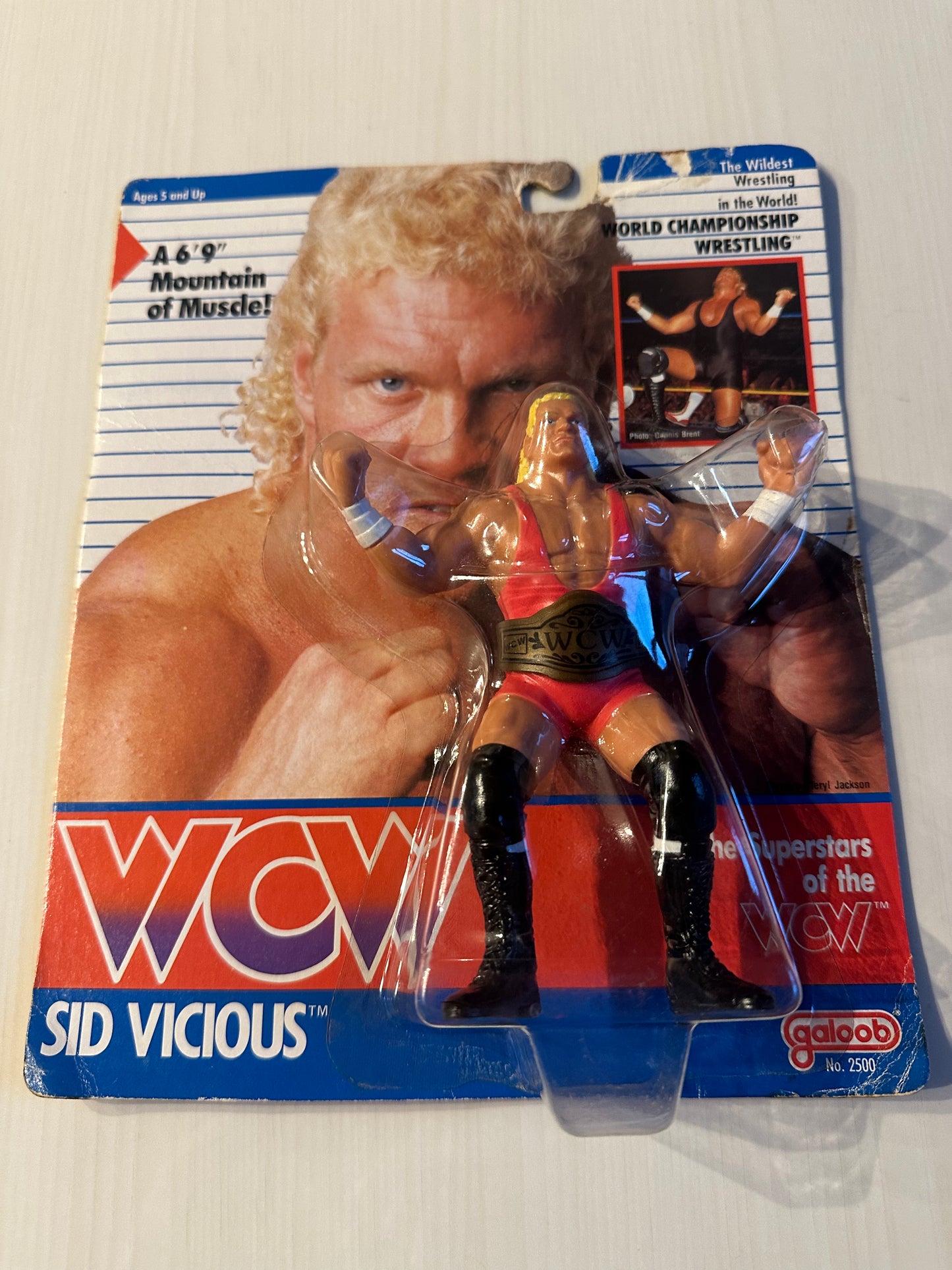 Sid Vicious WCW Galoob UK Exclusive