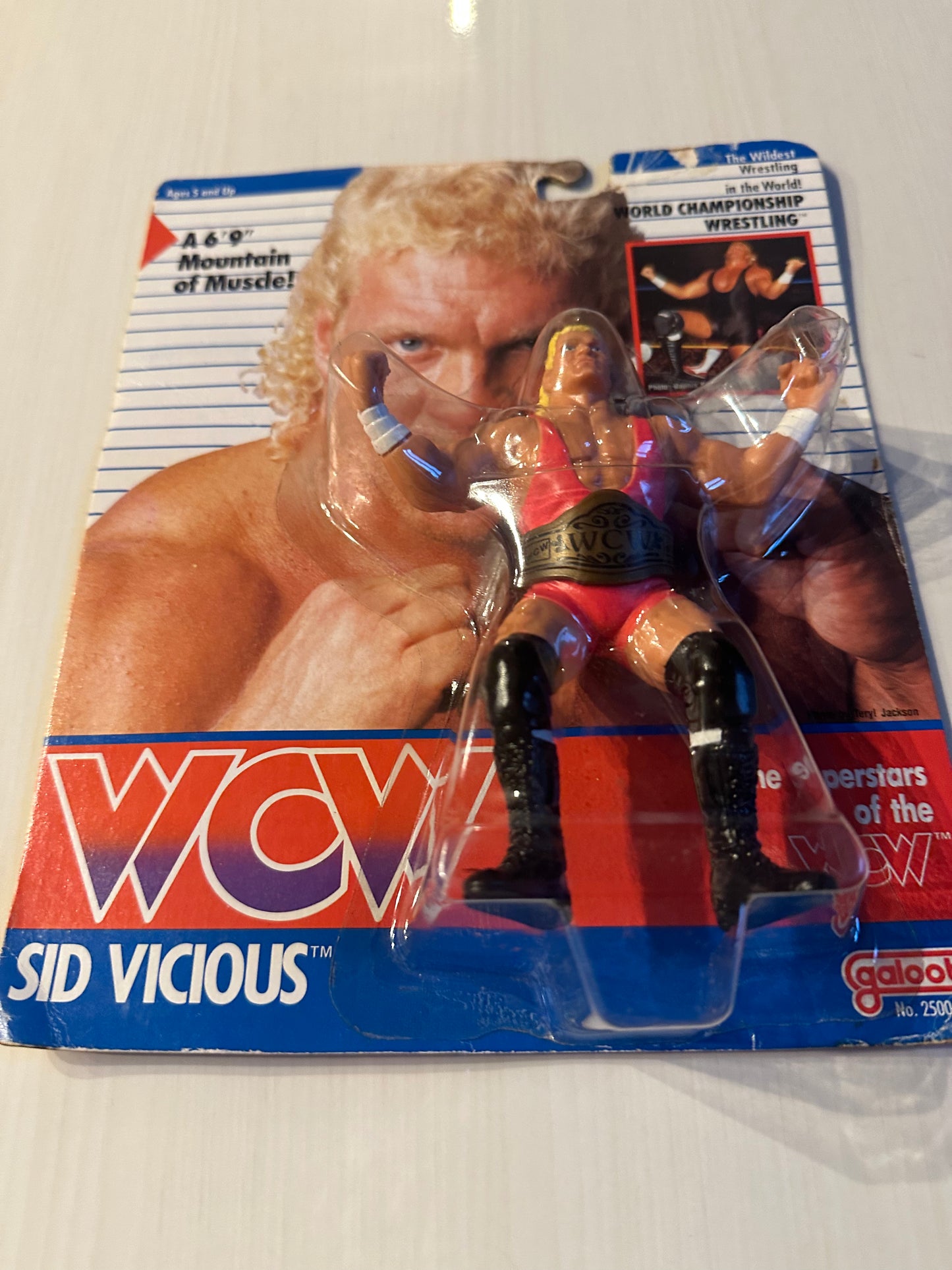 Sid Vicious WCW Galoob UK Exclusive