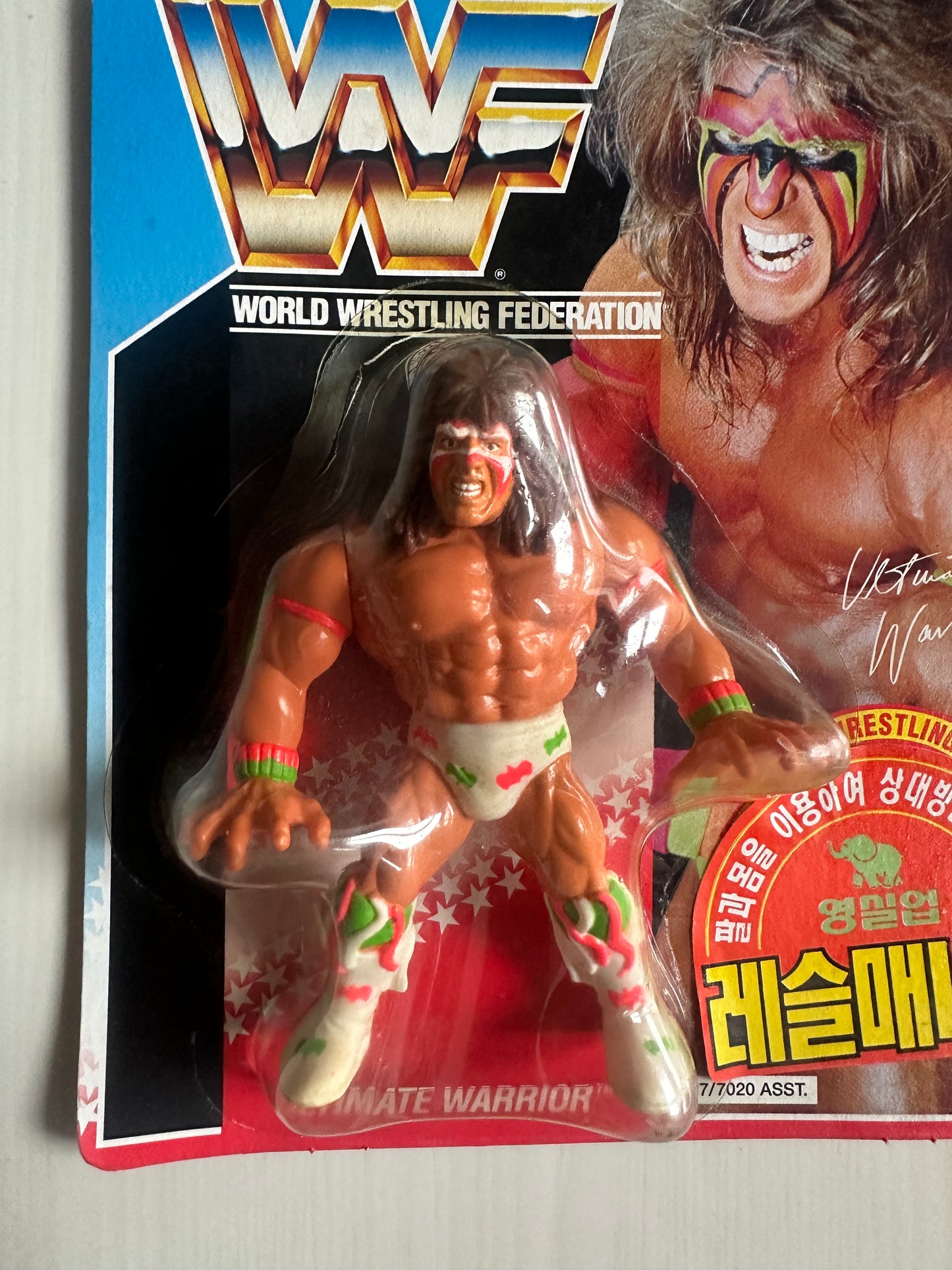 Ultimate Warrior Series 2 WWF Hasbro MOC Korean variant
