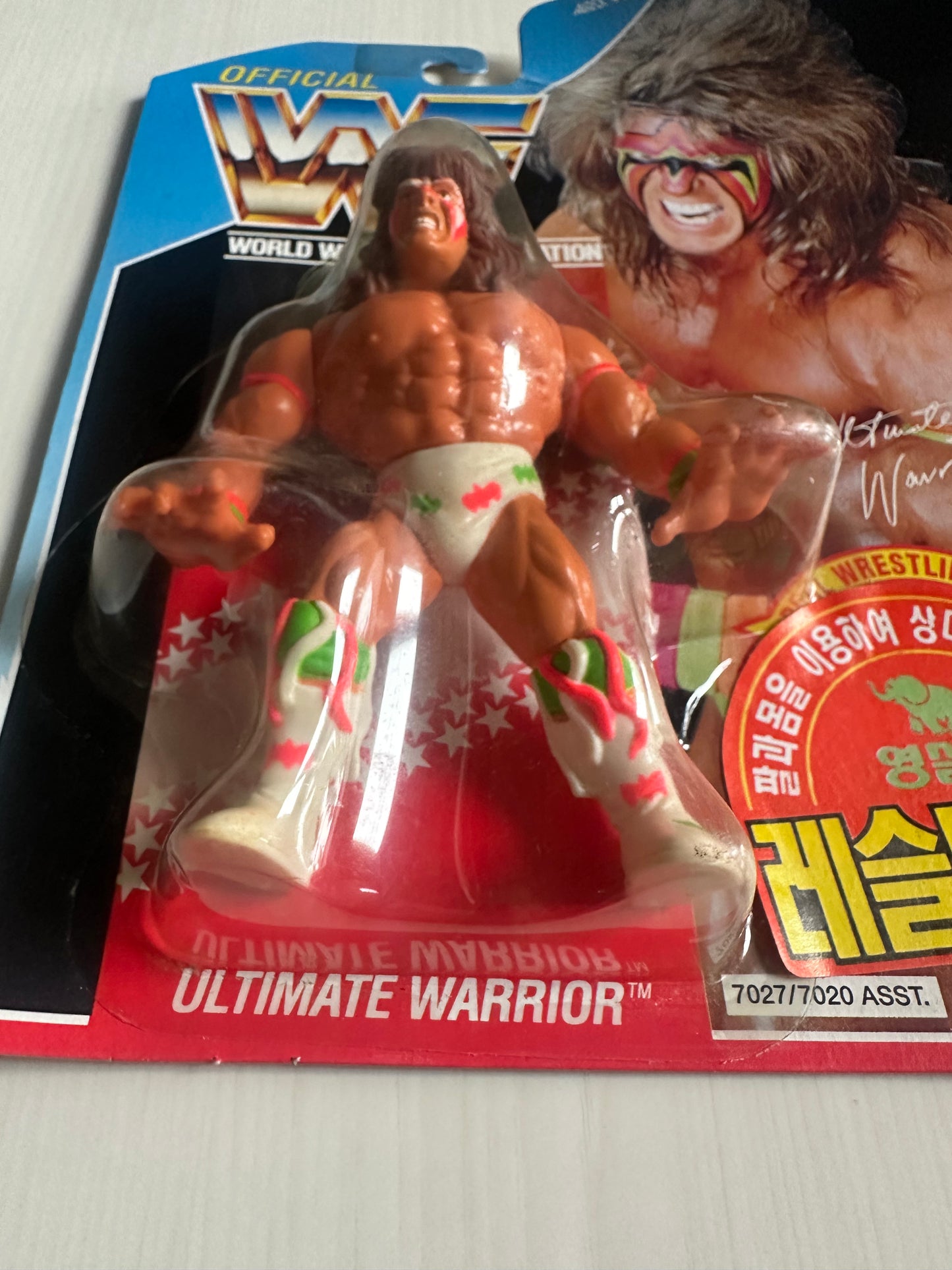 Ultimate Warrior Series 2 WWF Hasbro MOC Korean variant