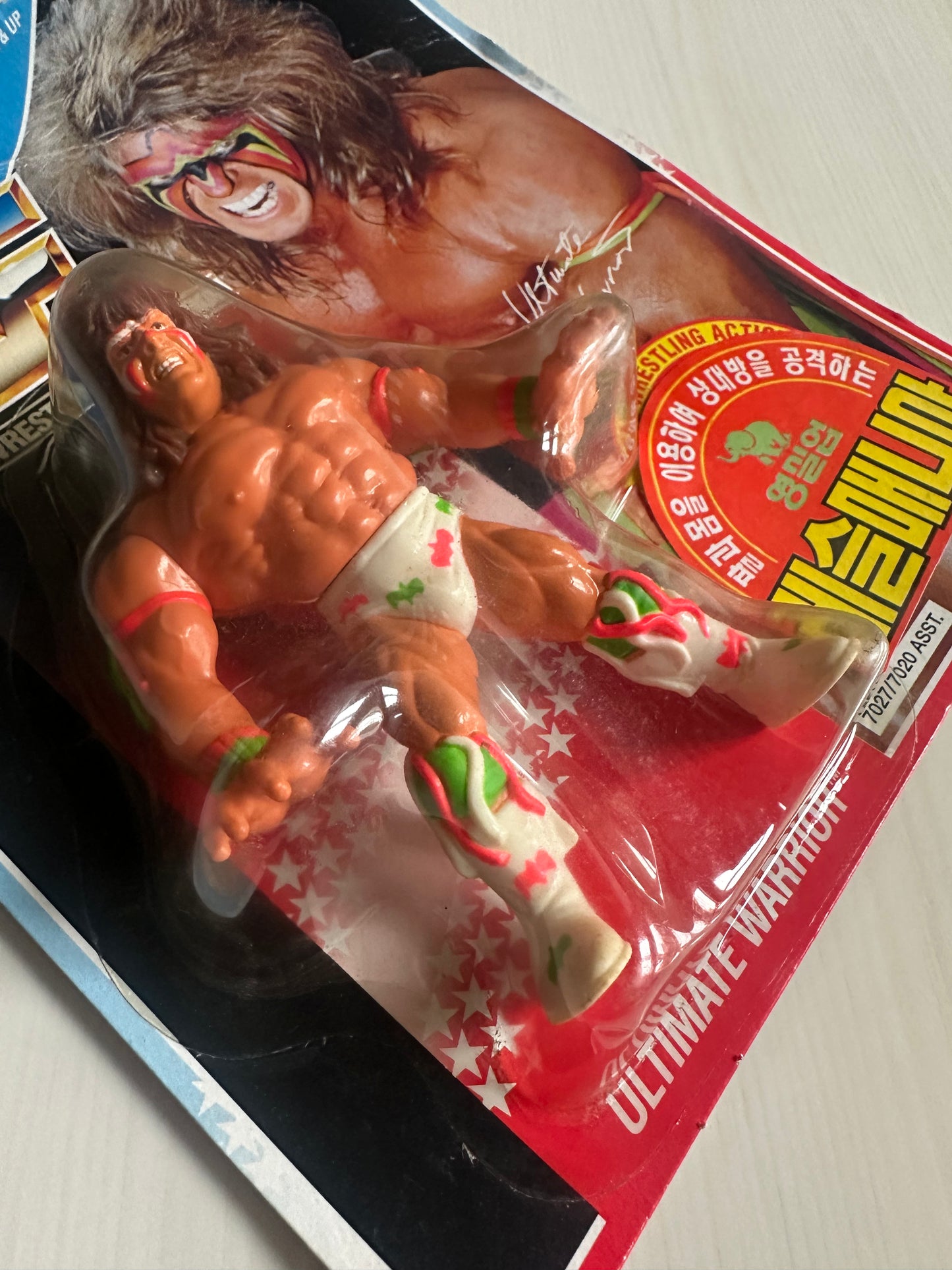 Ultimate Warrior Series 2 WWF Hasbro MOC Korean variant