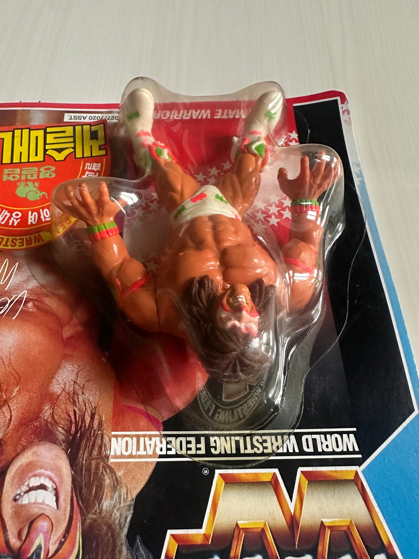 Ultimate Warrior Series 2 WWF Hasbro MOC Korean variant