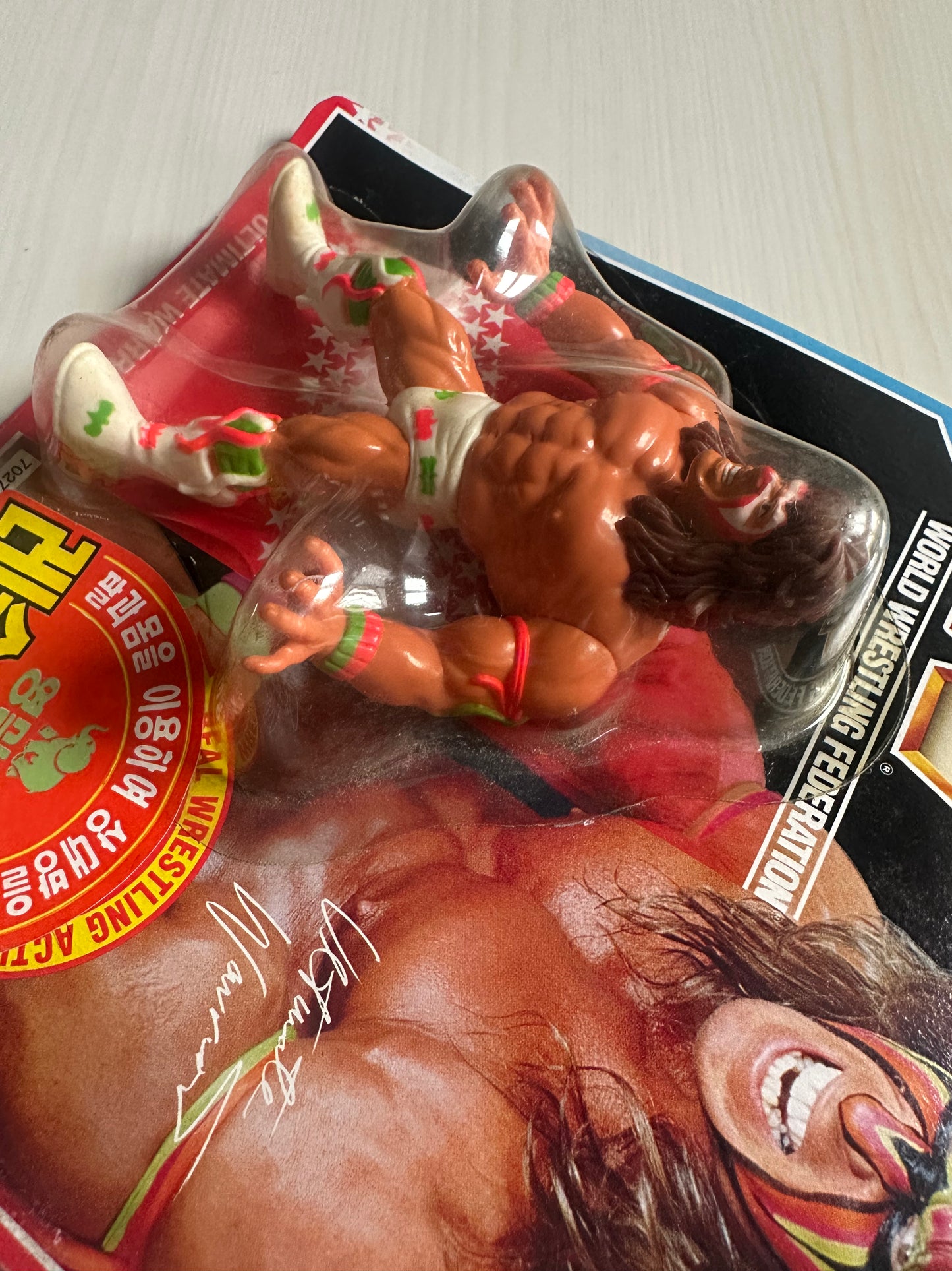 Ultimate Warrior Series 2 WWF Hasbro MOC Korean variant