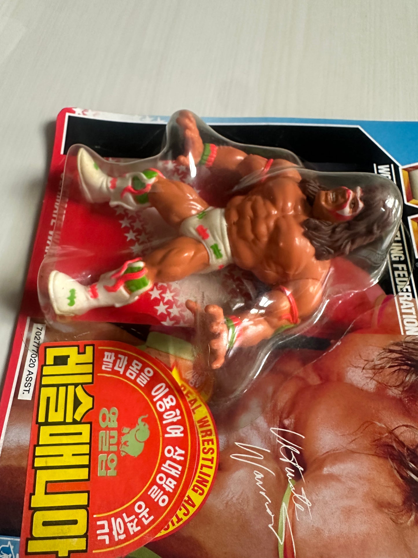 Ultimate Warrior Series 2 WWF Hasbro MOC Korean variant