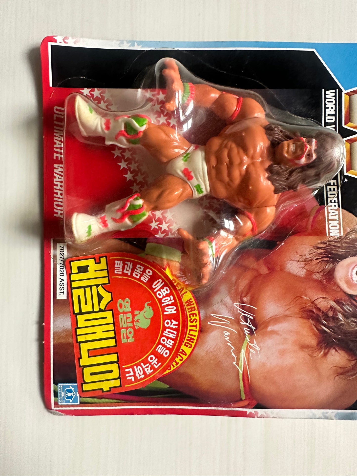 Ultimate Warrior Series 2 WWF Hasbro MOC Korean variant