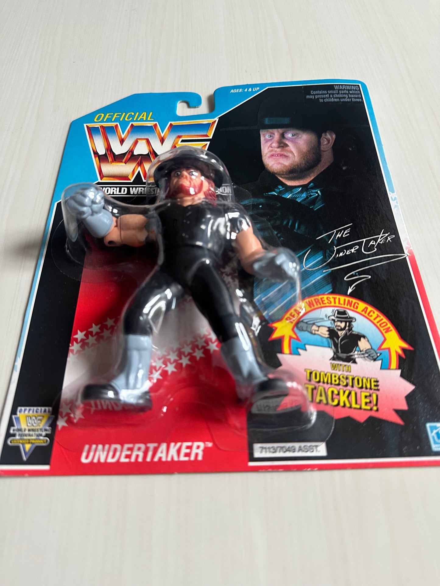 The Undertaker Series 4 WWF Hasbro MOC figure