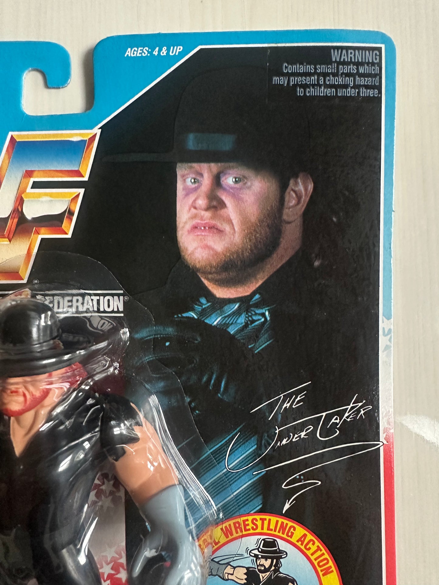 The Undertaker Series 4 WWF Hasbro MOC figure