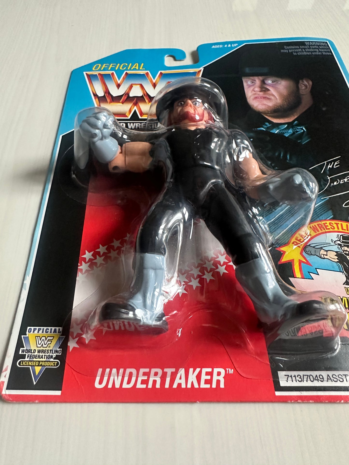 The Undertaker Series 4 WWF Hasbro MOC figure