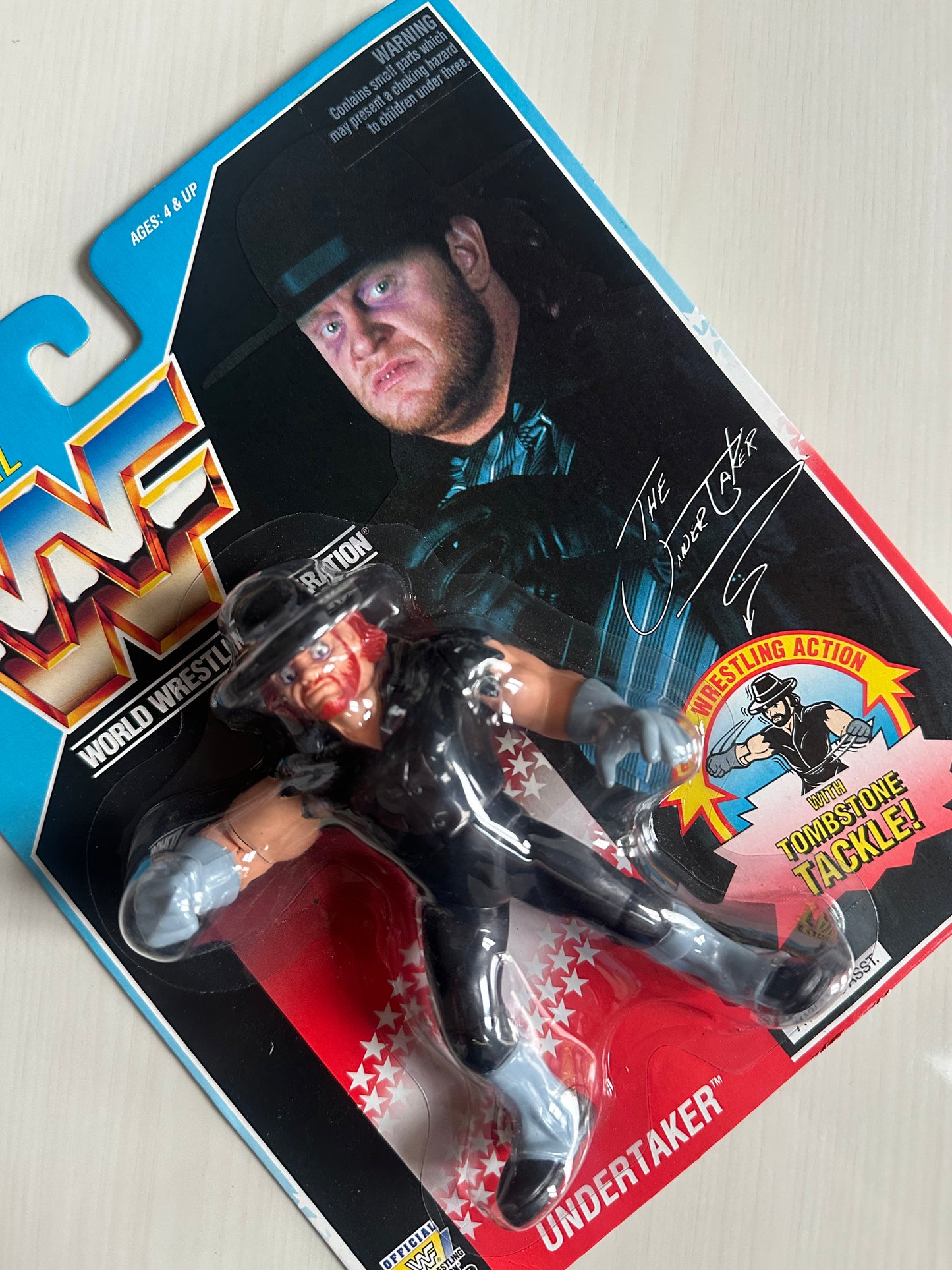 The Undertaker Series 4 WWF Hasbro MOC figure