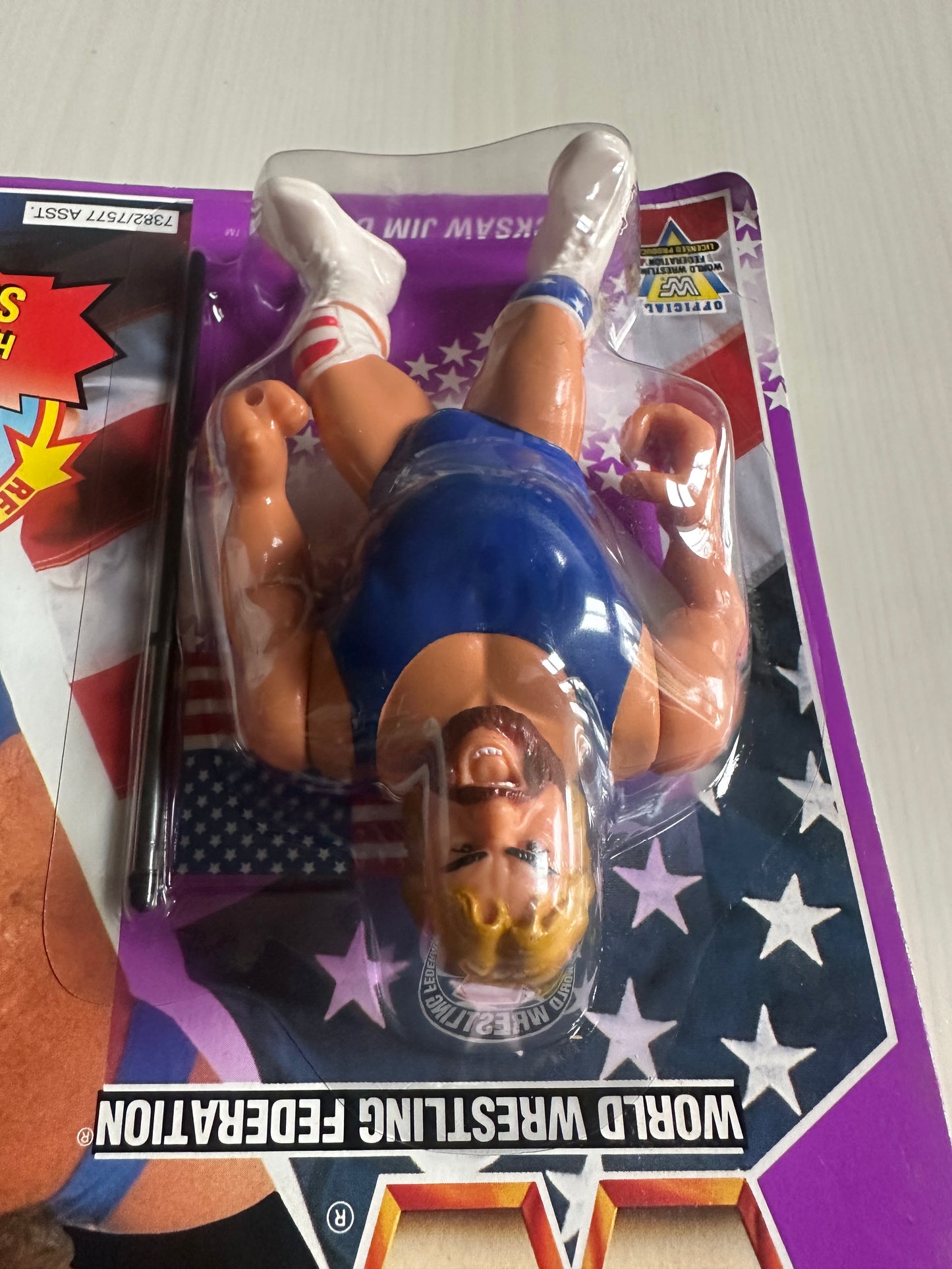 Hacksaw Jim Duggan Series 9 WWF Hasbro MOC figure