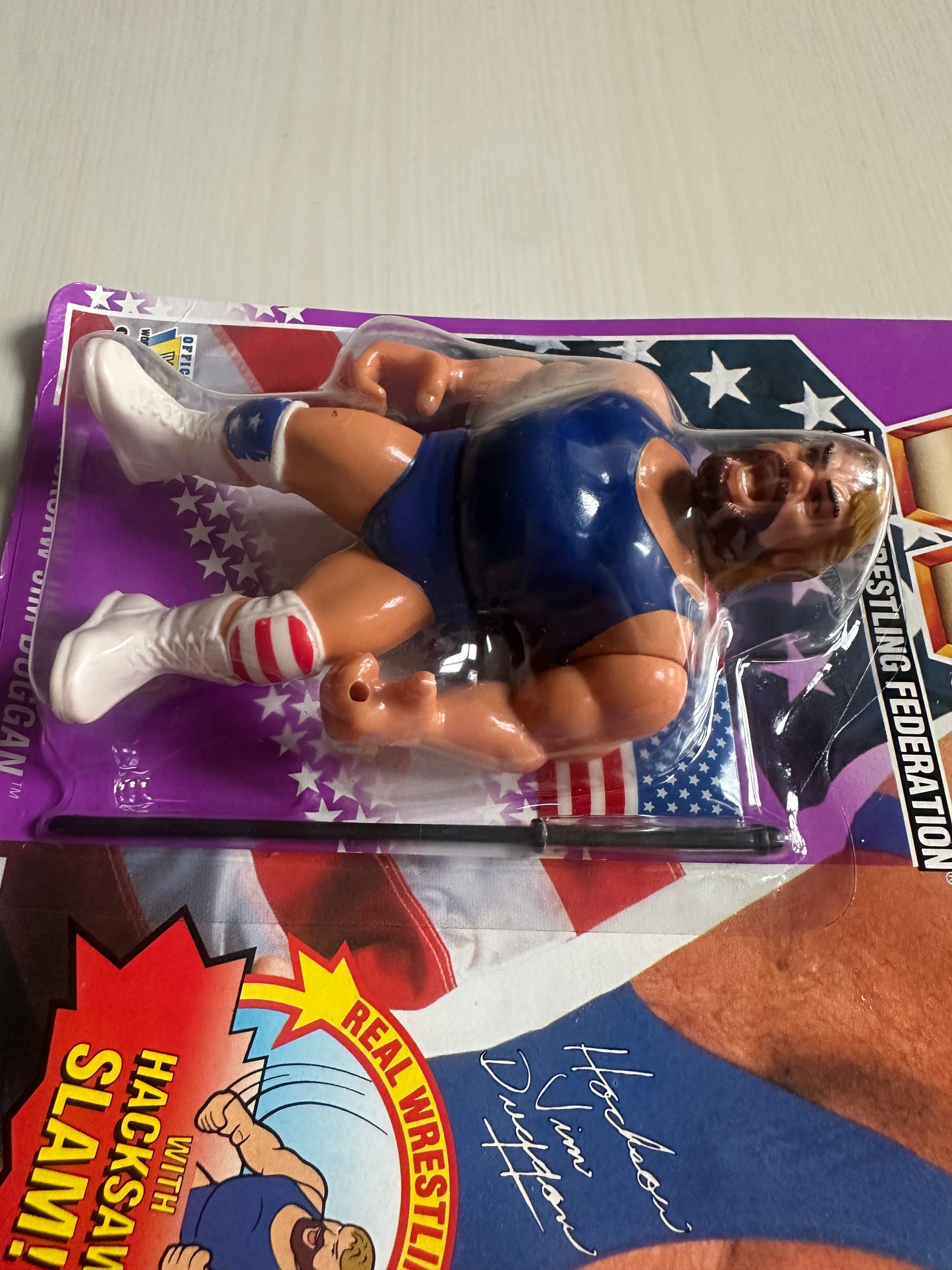 Hacksaw Jim Duggan Series 9 WWF Hasbro MOC figure