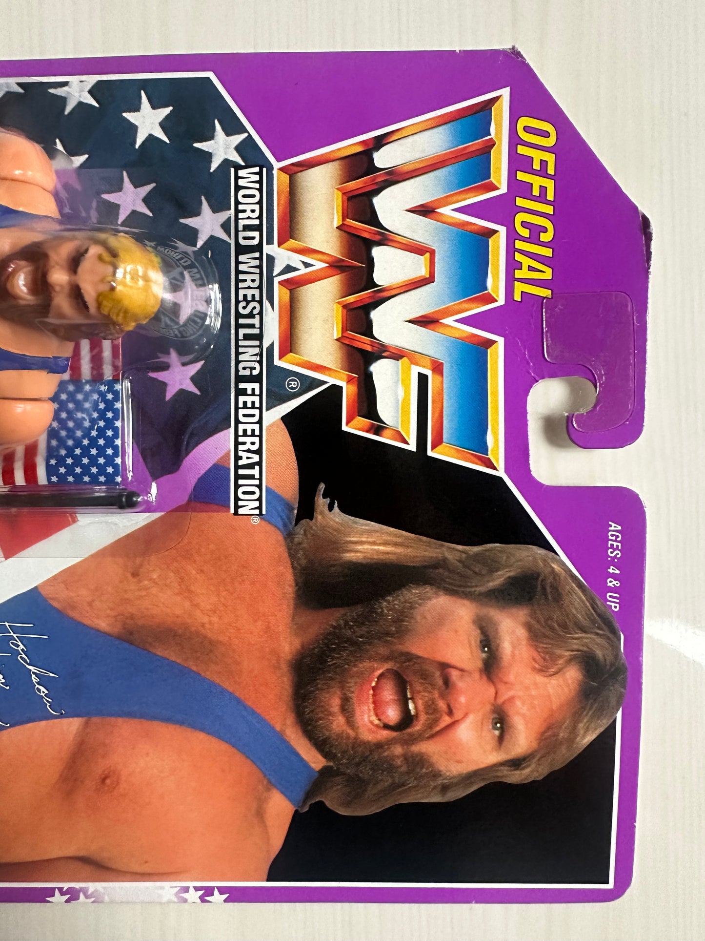 Hacksaw Jim Duggan Series 9 WWF Hasbro MOC figure