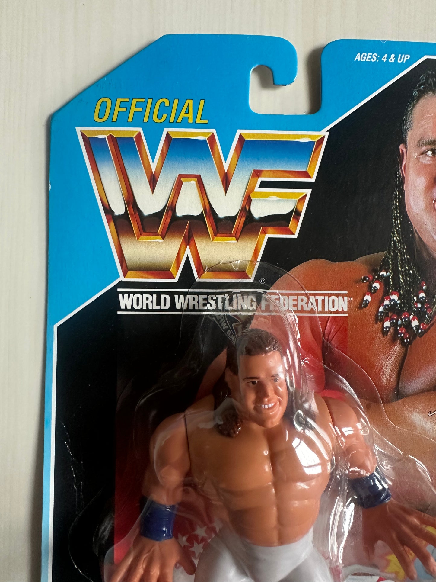 British Bulldog Series 4 WWF Hasbro MOC figure