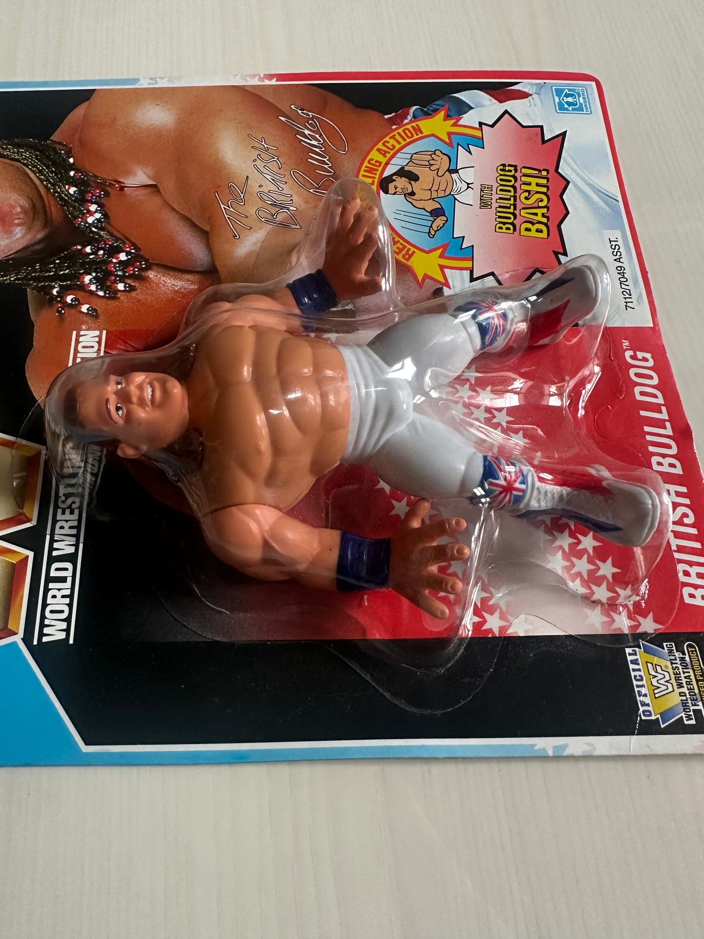 British Bulldog Series 4 WWF Hasbro MOC figure