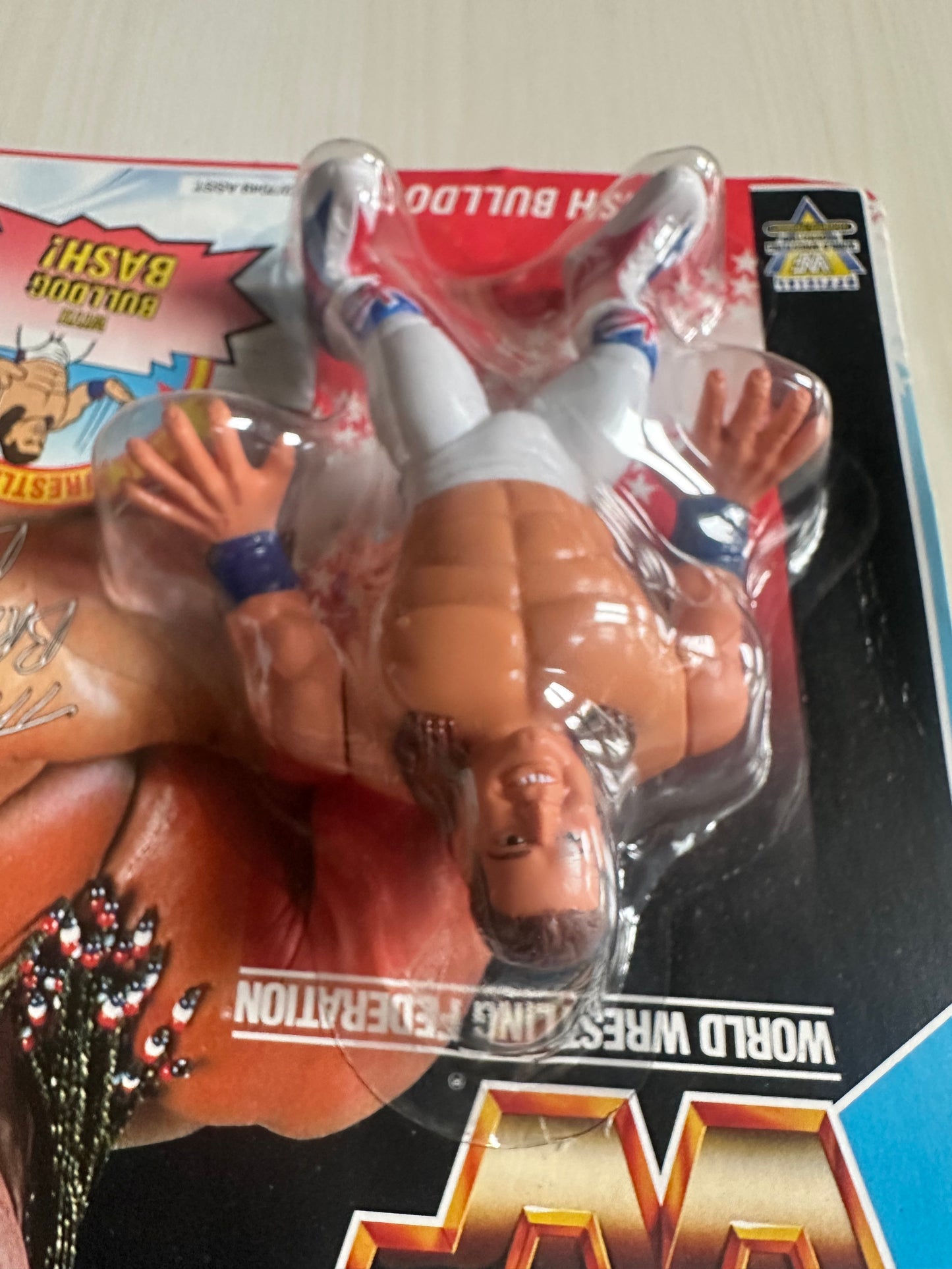 British Bulldog Series 4 WWF Hasbro MOC figure