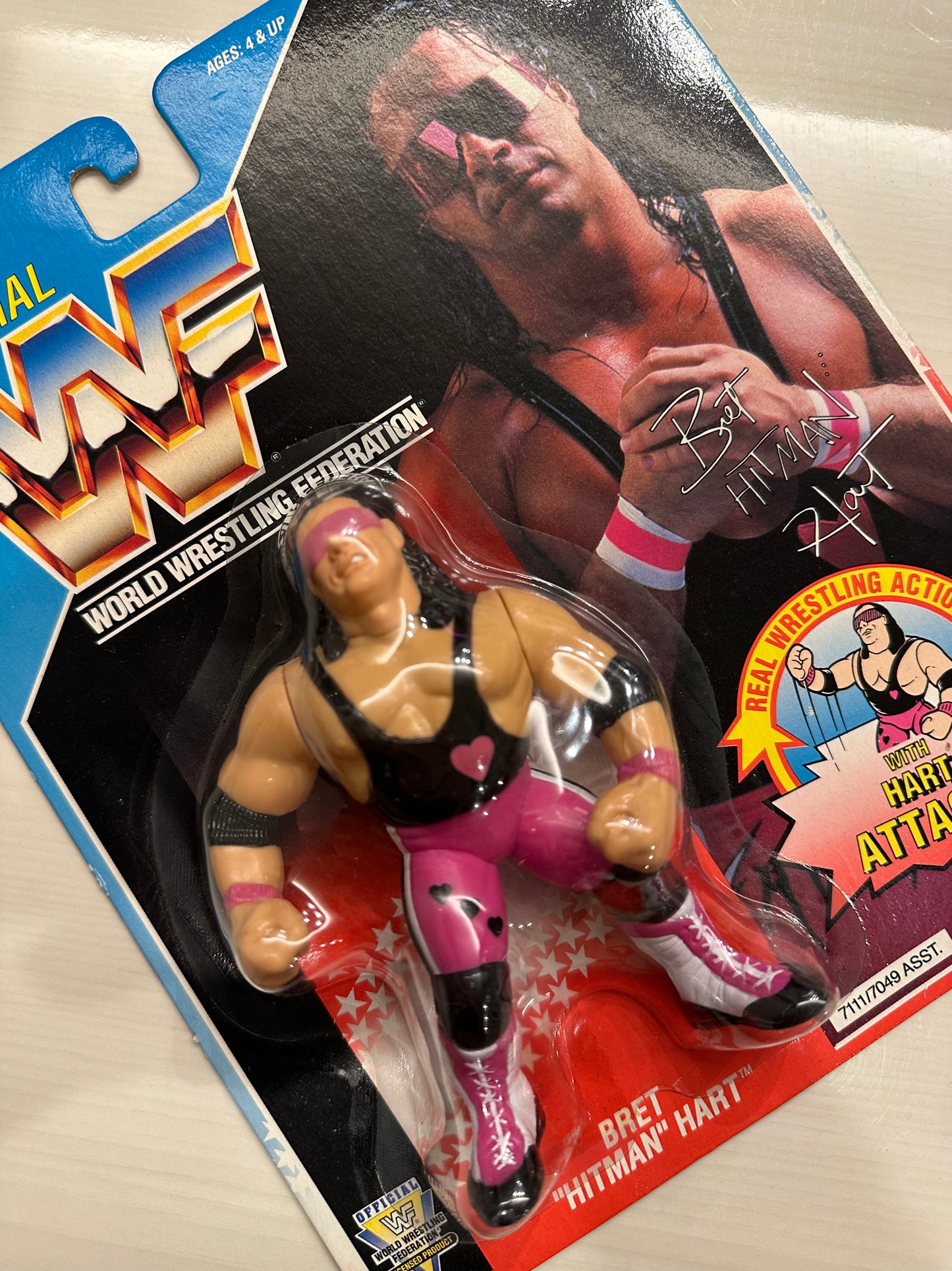 Bret Hart Series 4 WWF Hasbro