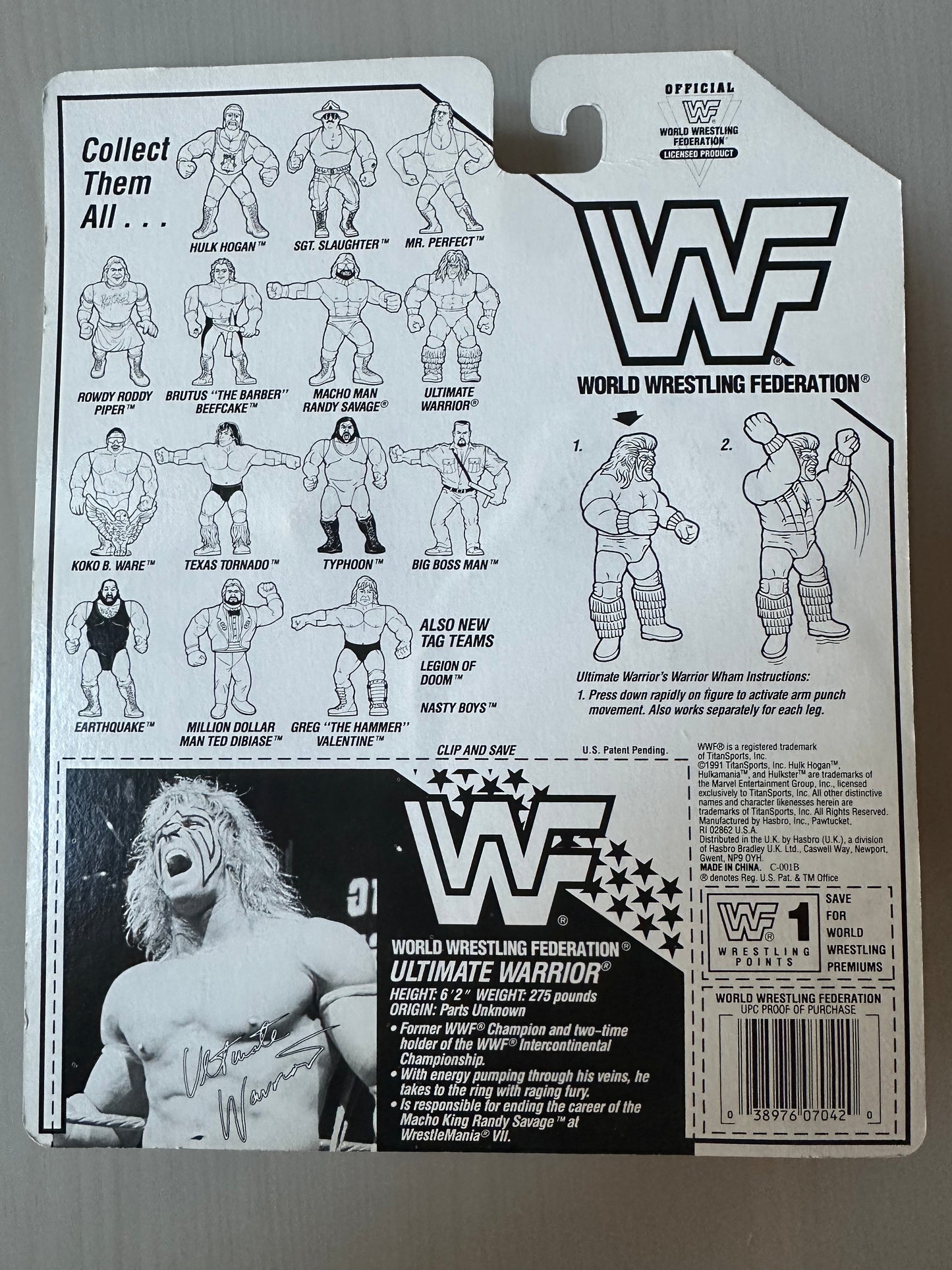 Ultimate Warrior Series 3 WWF Hasbro