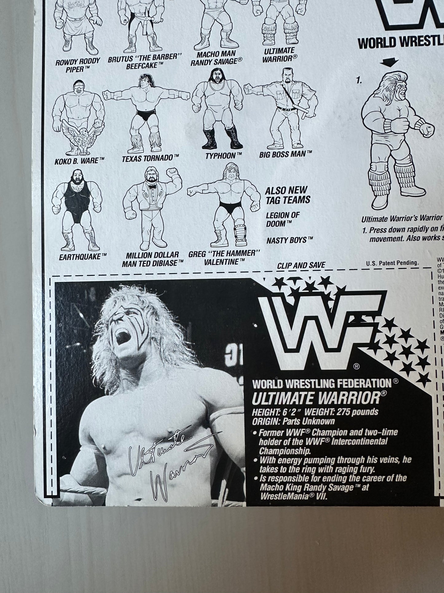 Ultimate Warrior Series 3 WWF Hasbro