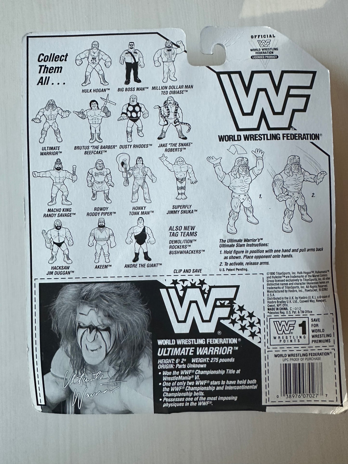 Ultimate Warrior Series 2 WWF Hasbro