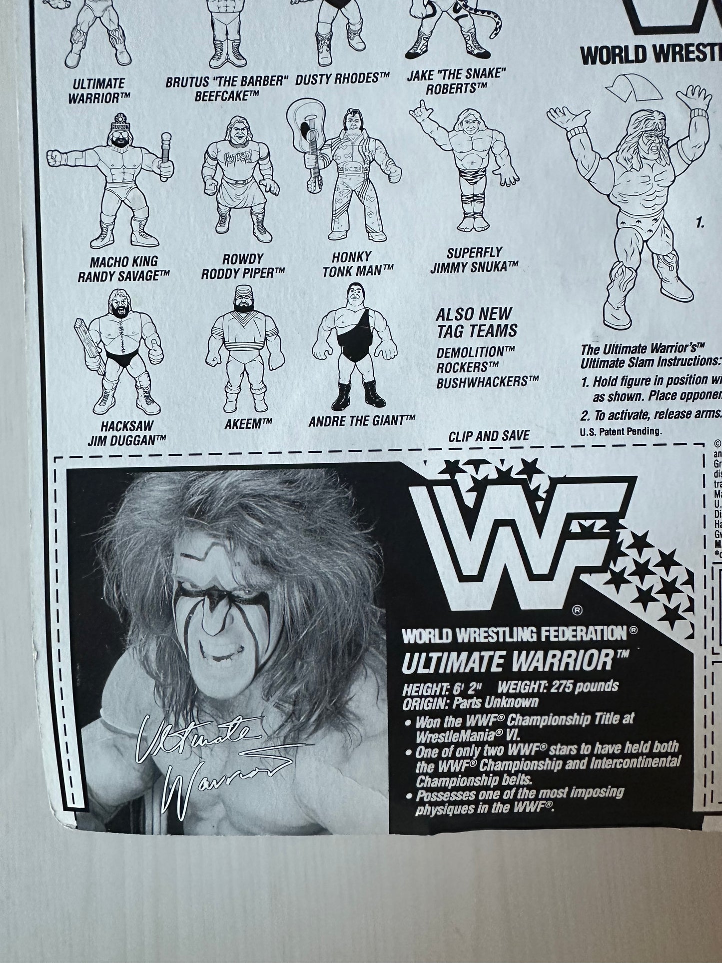 Ultimate Warrior Series 2 WWF Hasbro