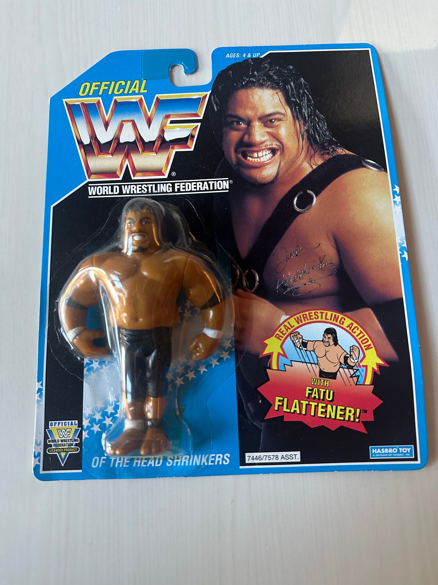 Fatu the Headshrinker Series 10 WWF Hasbro