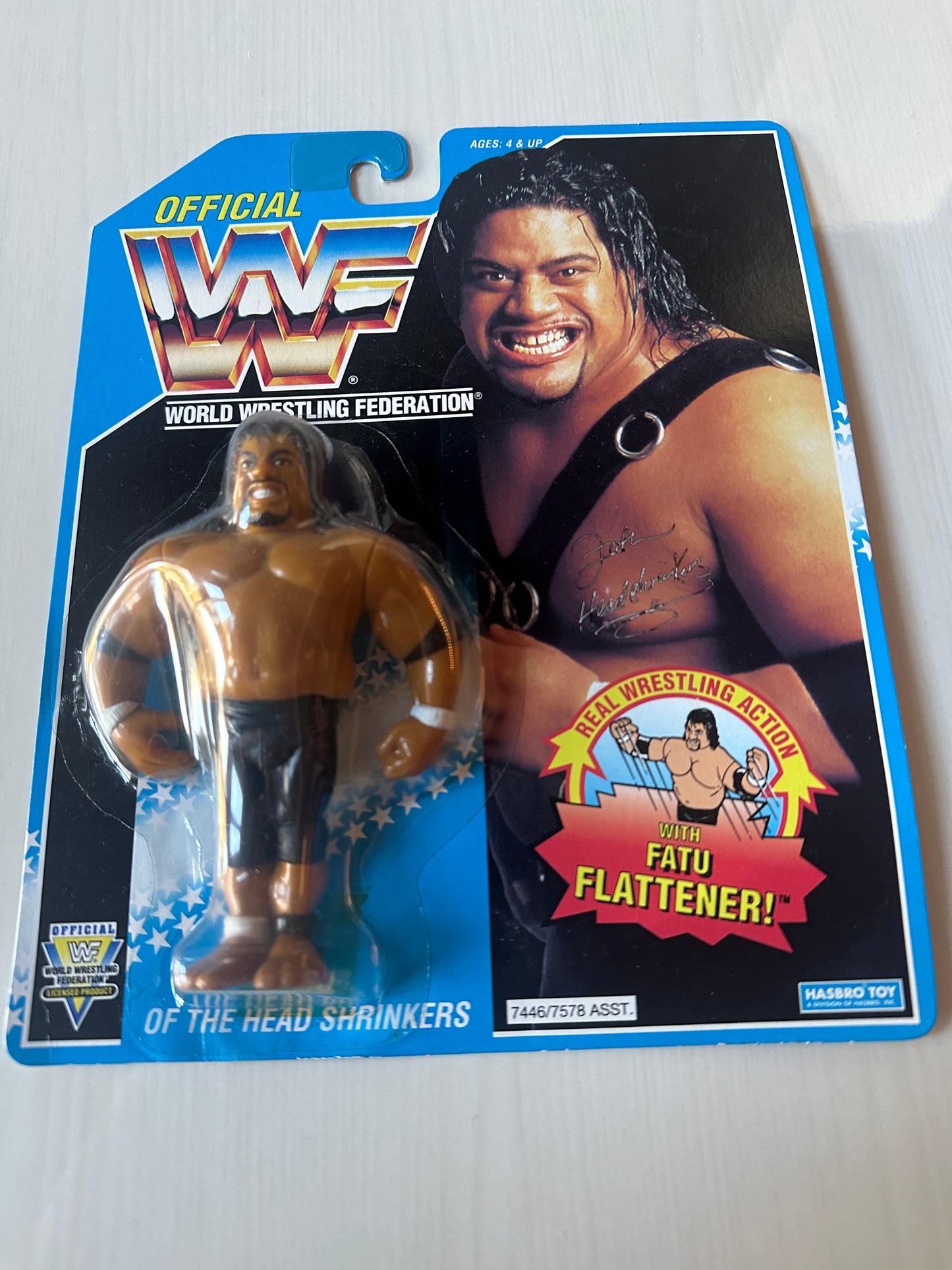 Fatu the Headshrinker Series 10 WWF Hasbro